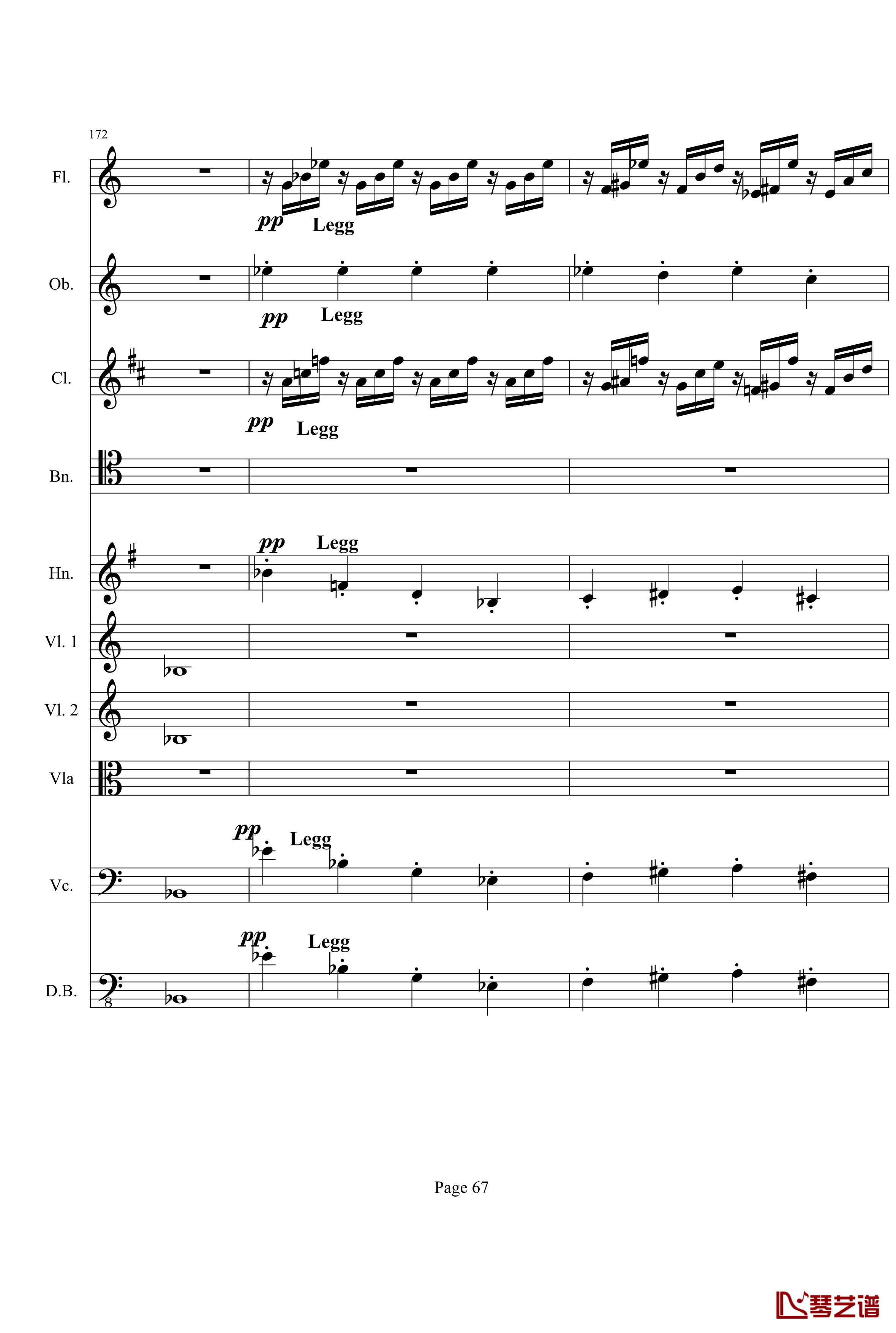 奏鸣曲之交响钢琴谱-第21-Ⅰ-贝多芬-beethoven67