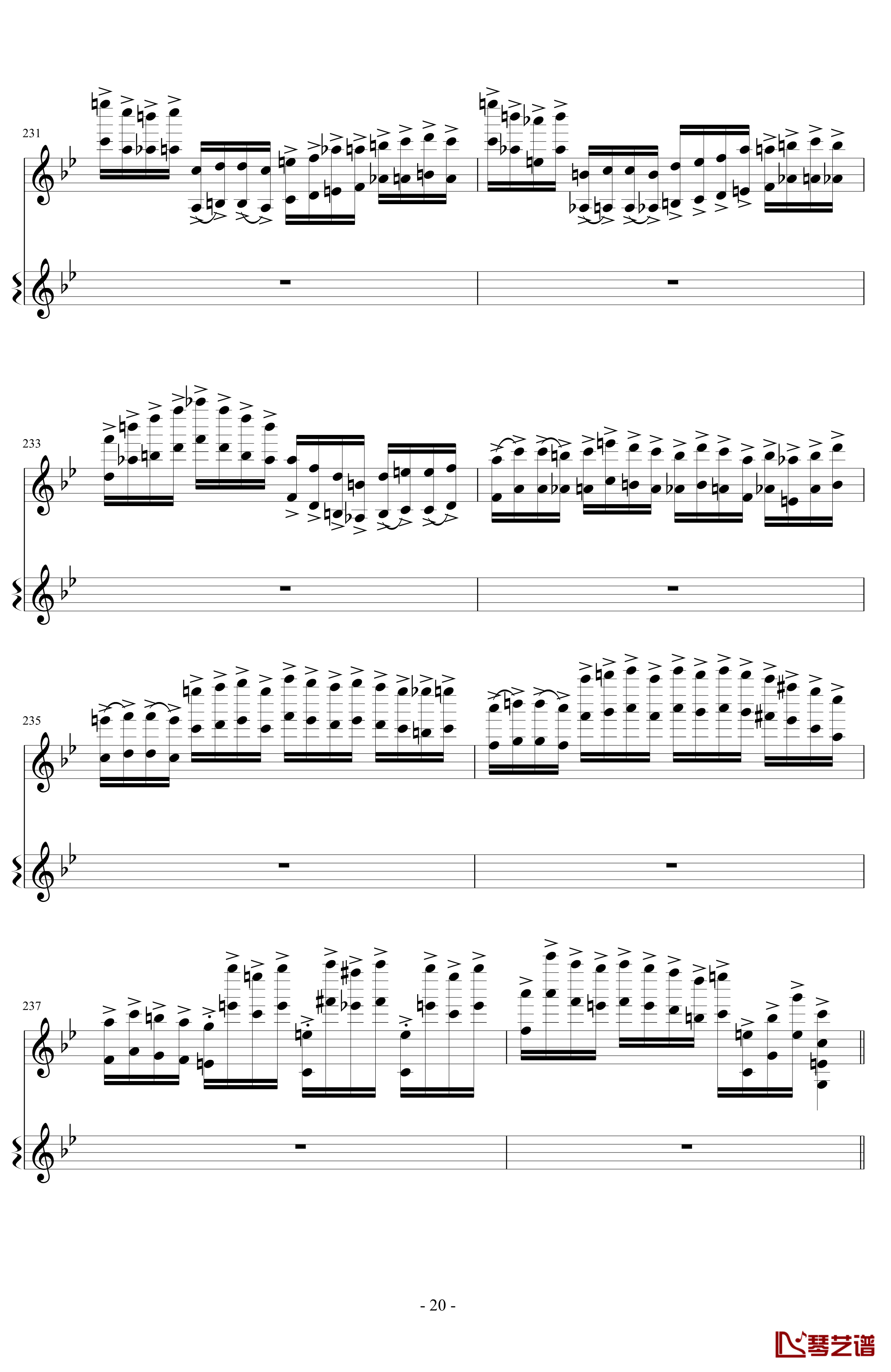 意大利国歌变奏曲钢琴谱-DXF20