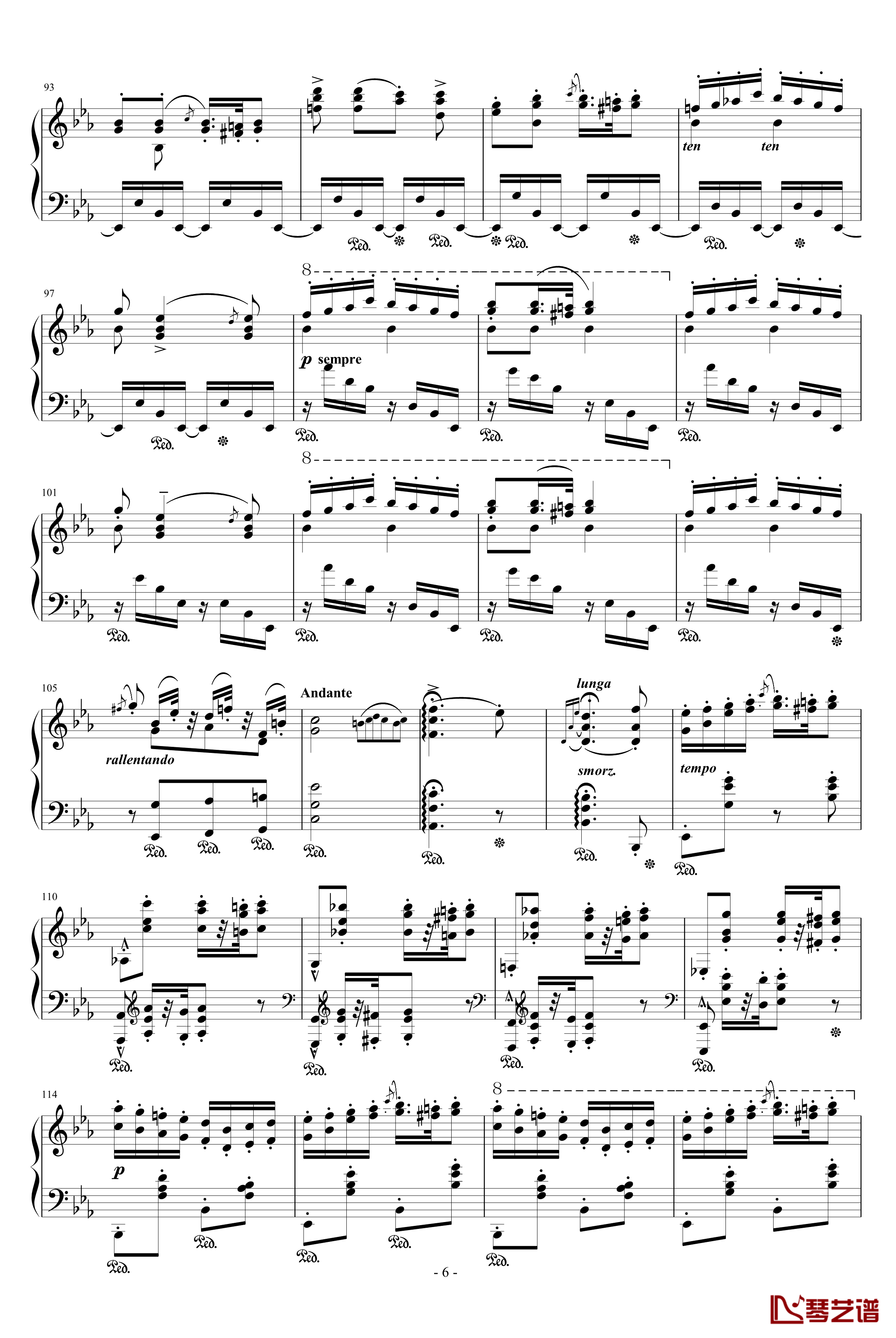 匈牙利狂想曲第9号钢琴谱-19首匈狂里篇幅最浩大、技巧最艰深的作品之一-李斯特6