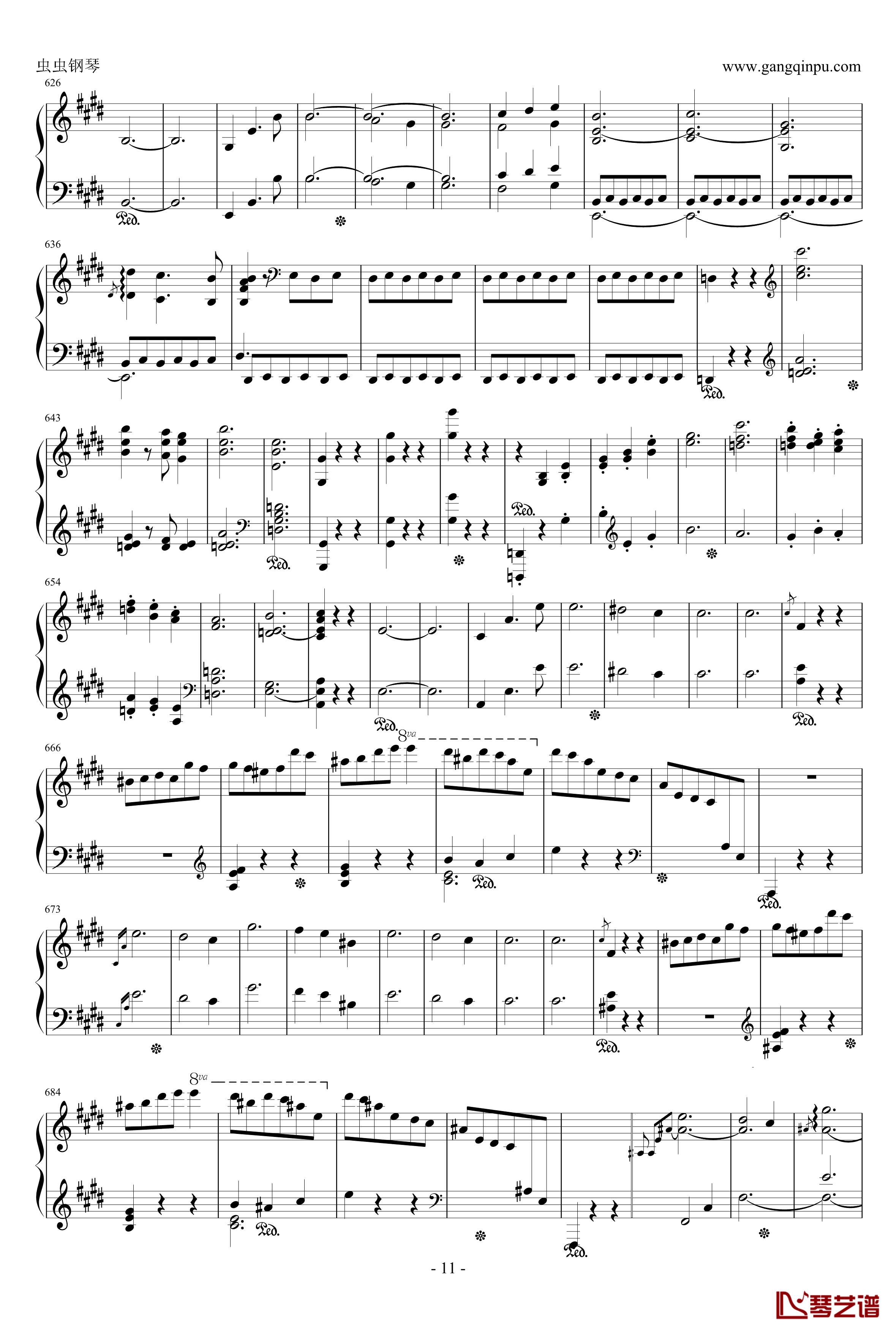 Scherzo in E Major钢琴谱-肖邦E大调谐谑曲 Op.54-chopin11