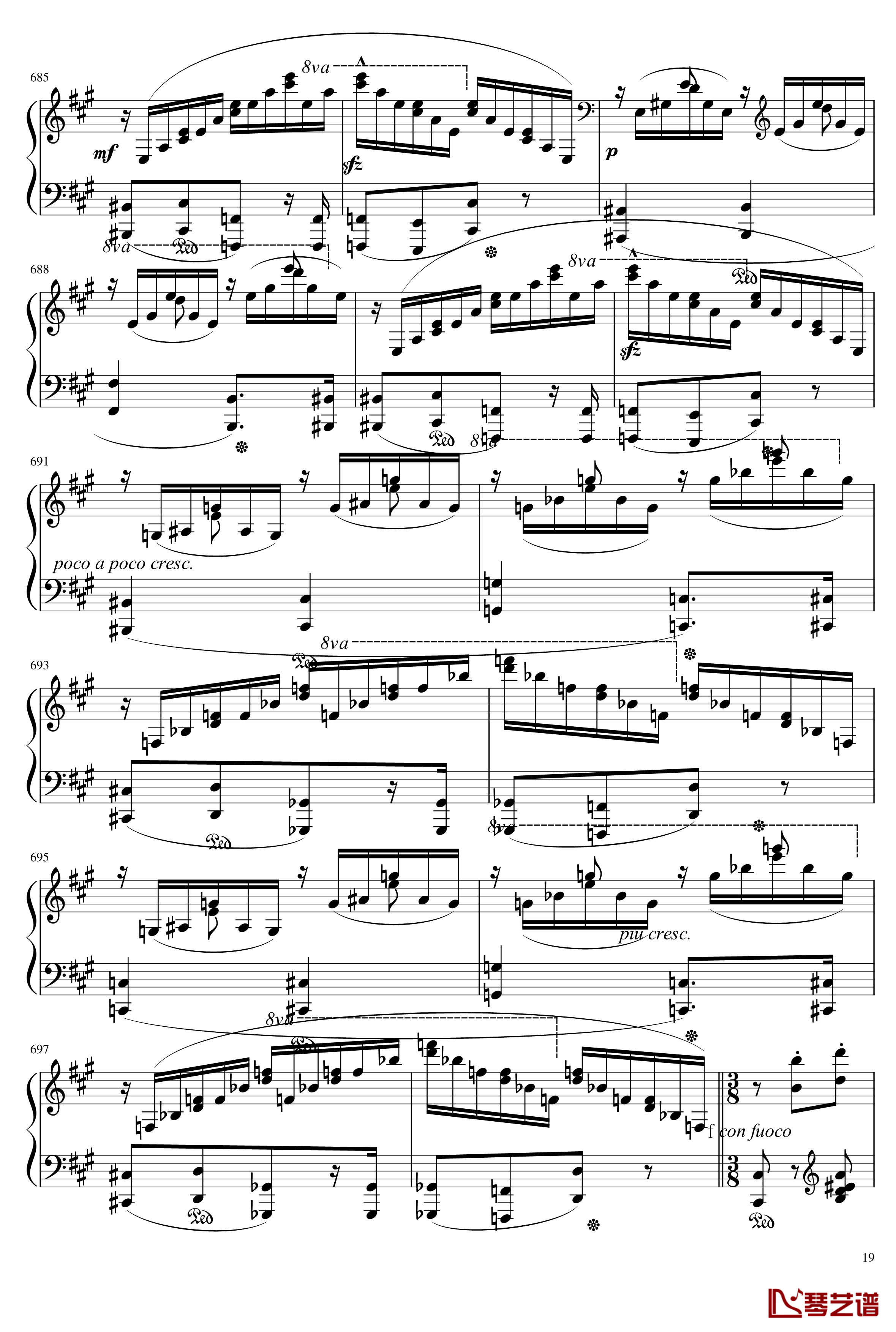 Mephisto Waltz No. 1 S. 514钢琴谱-李斯特19