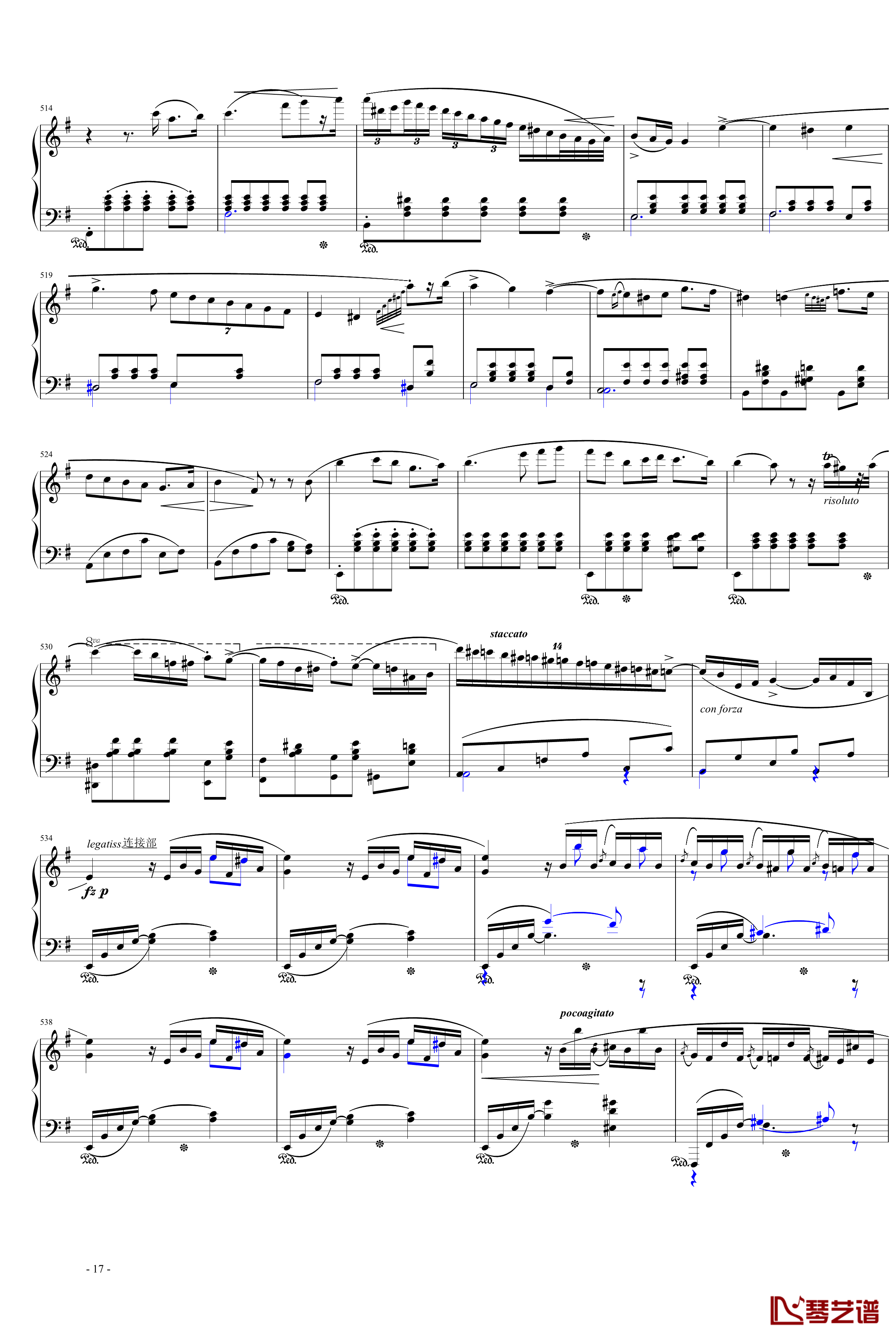 e小调第一钢琴协奏曲第一乐章钢琴谱-肖邦-chopin17