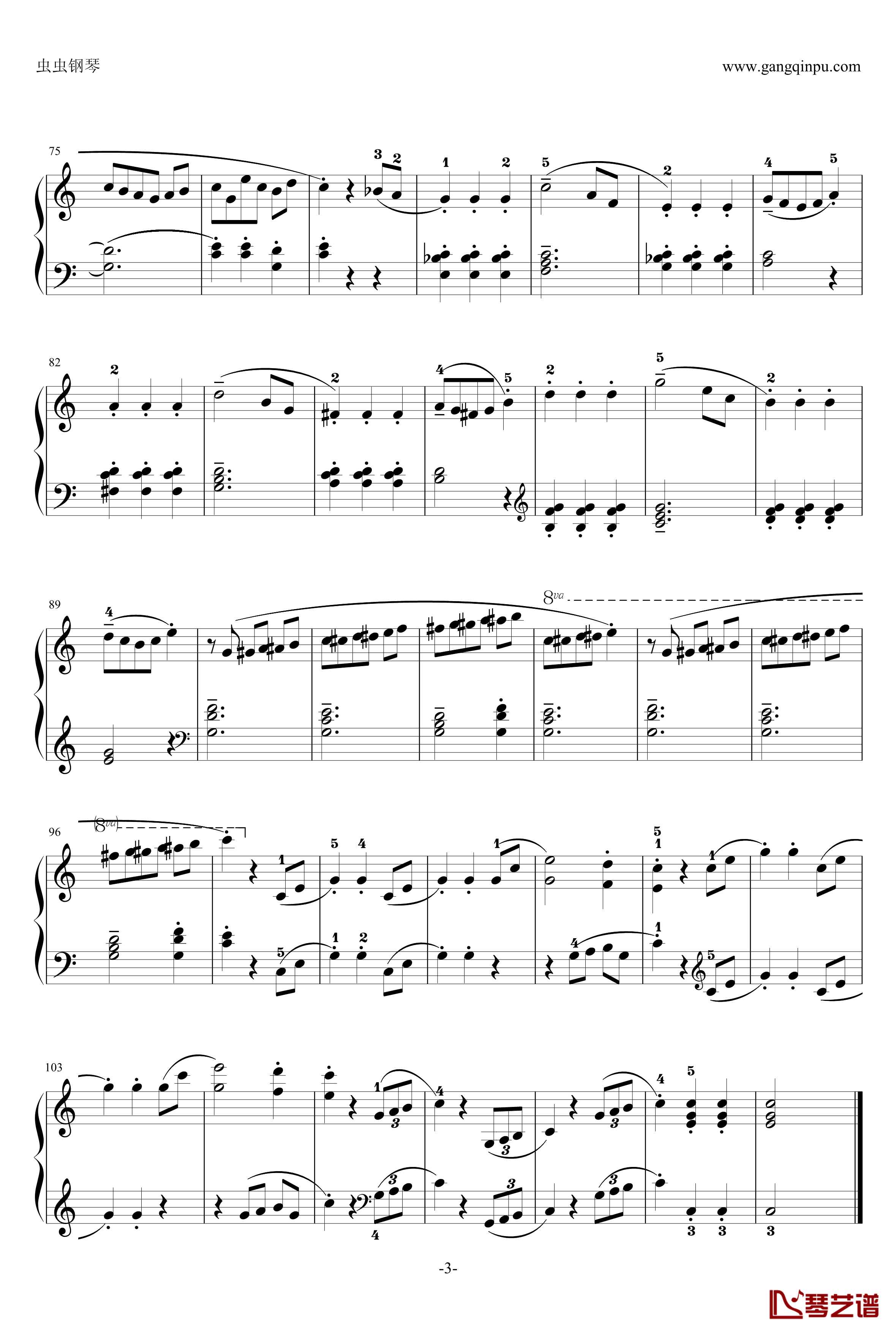 小奏鸣曲钢琴谱-库劳3