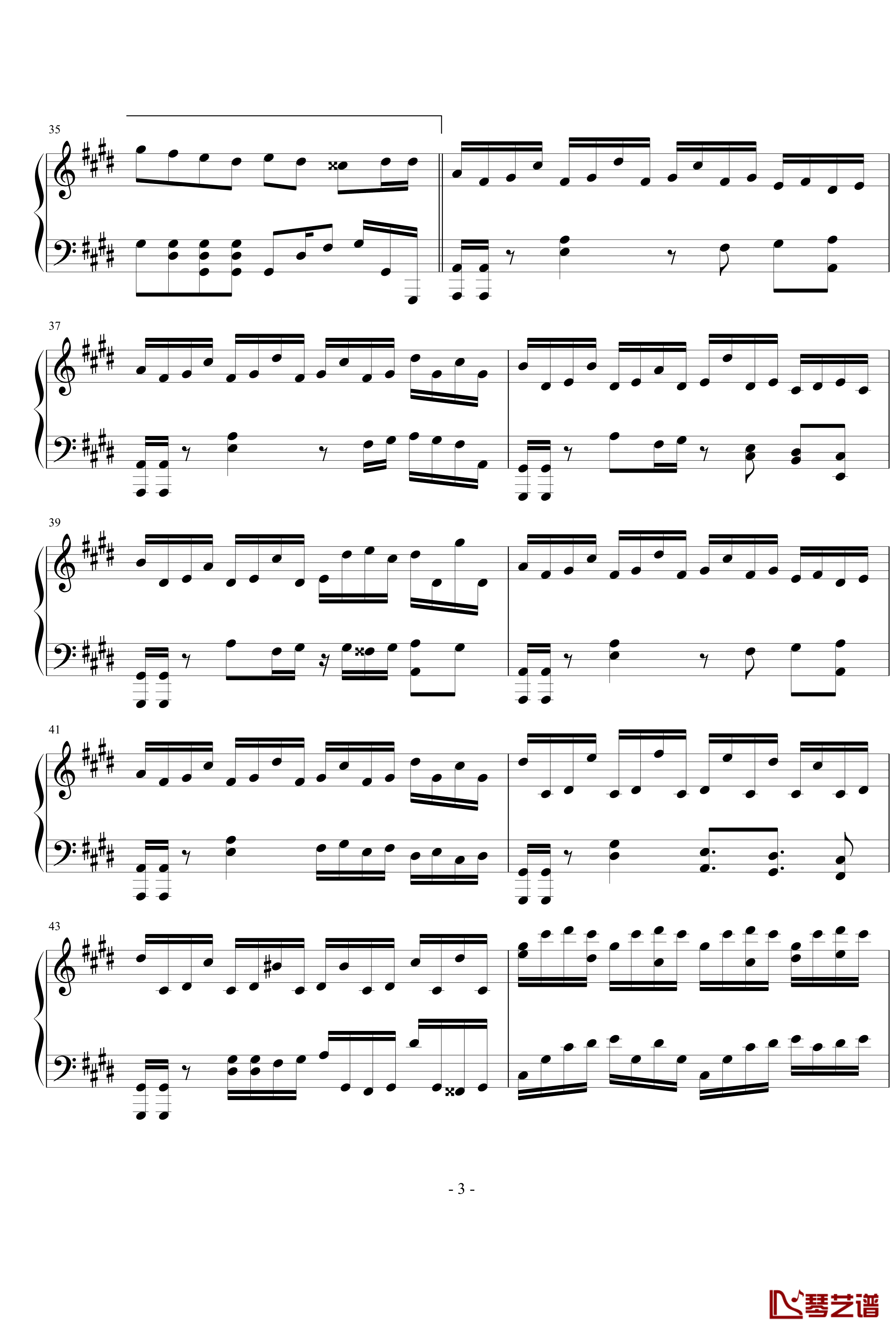 空际钢琴谱-李方略3