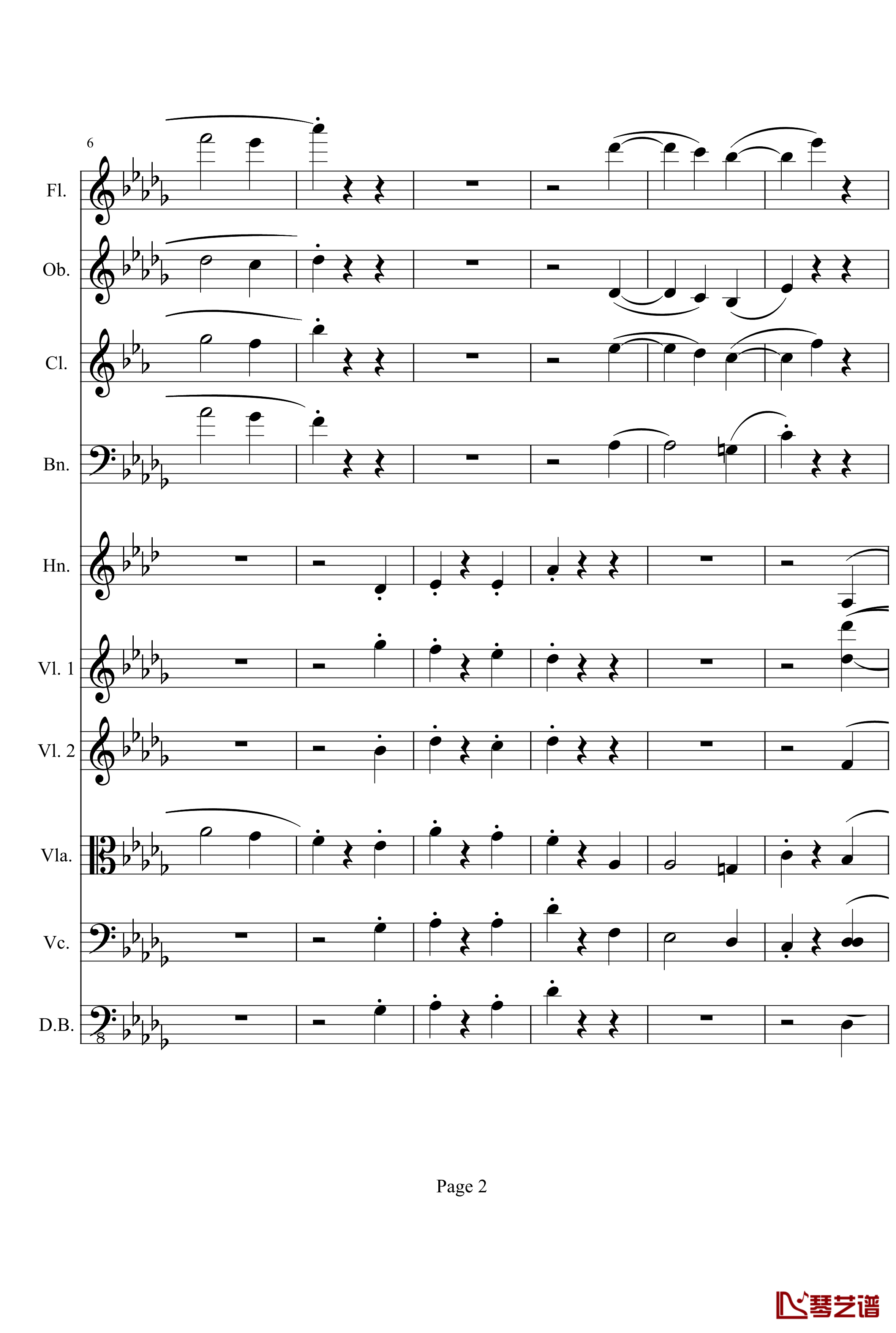 奏鸣曲之交响钢琴谱-第14首-Ⅱ-贝多芬-beethoven2