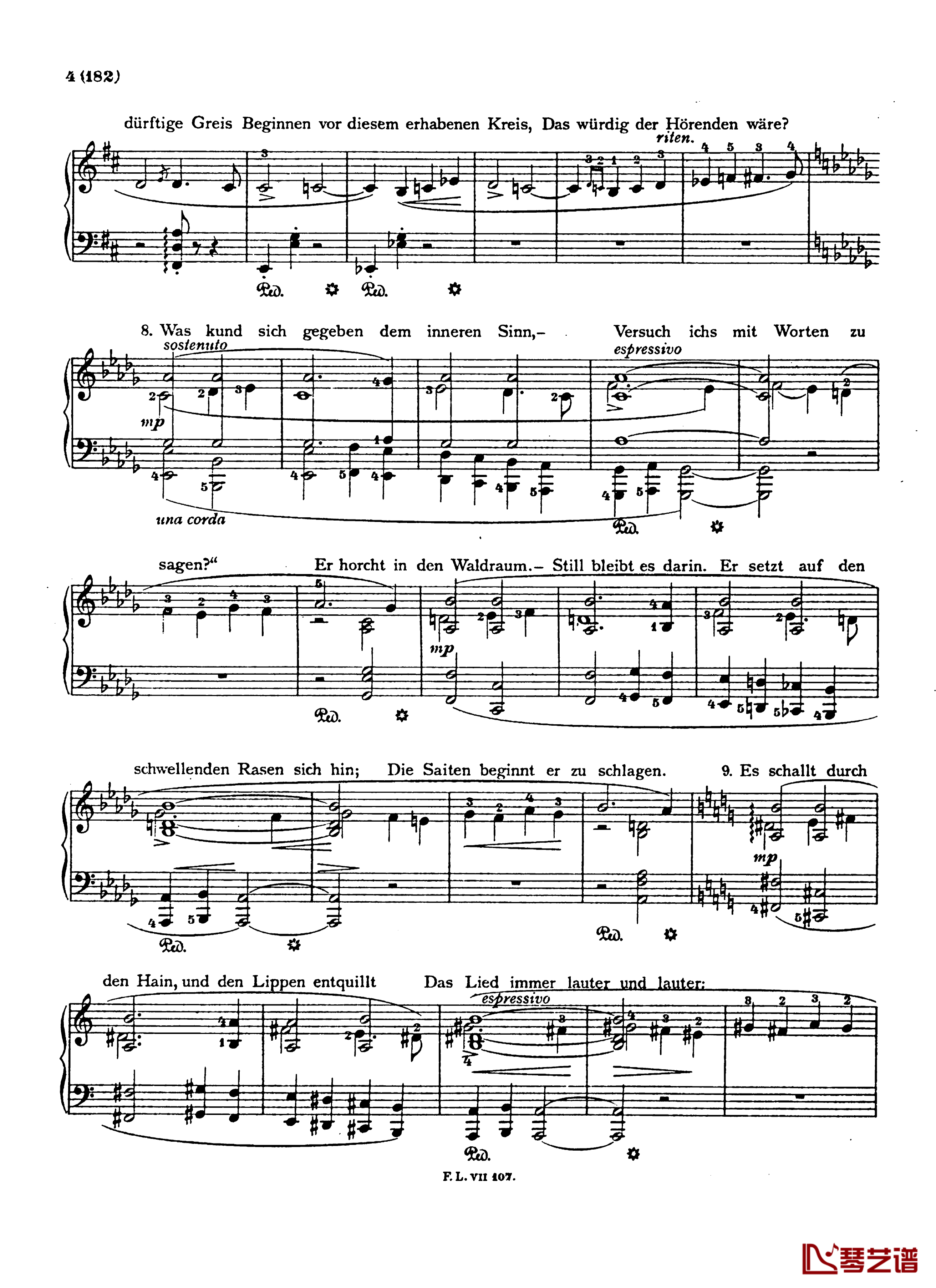 盲人歌手S.350钢琴谱-配乐诗朗诵-李斯特4