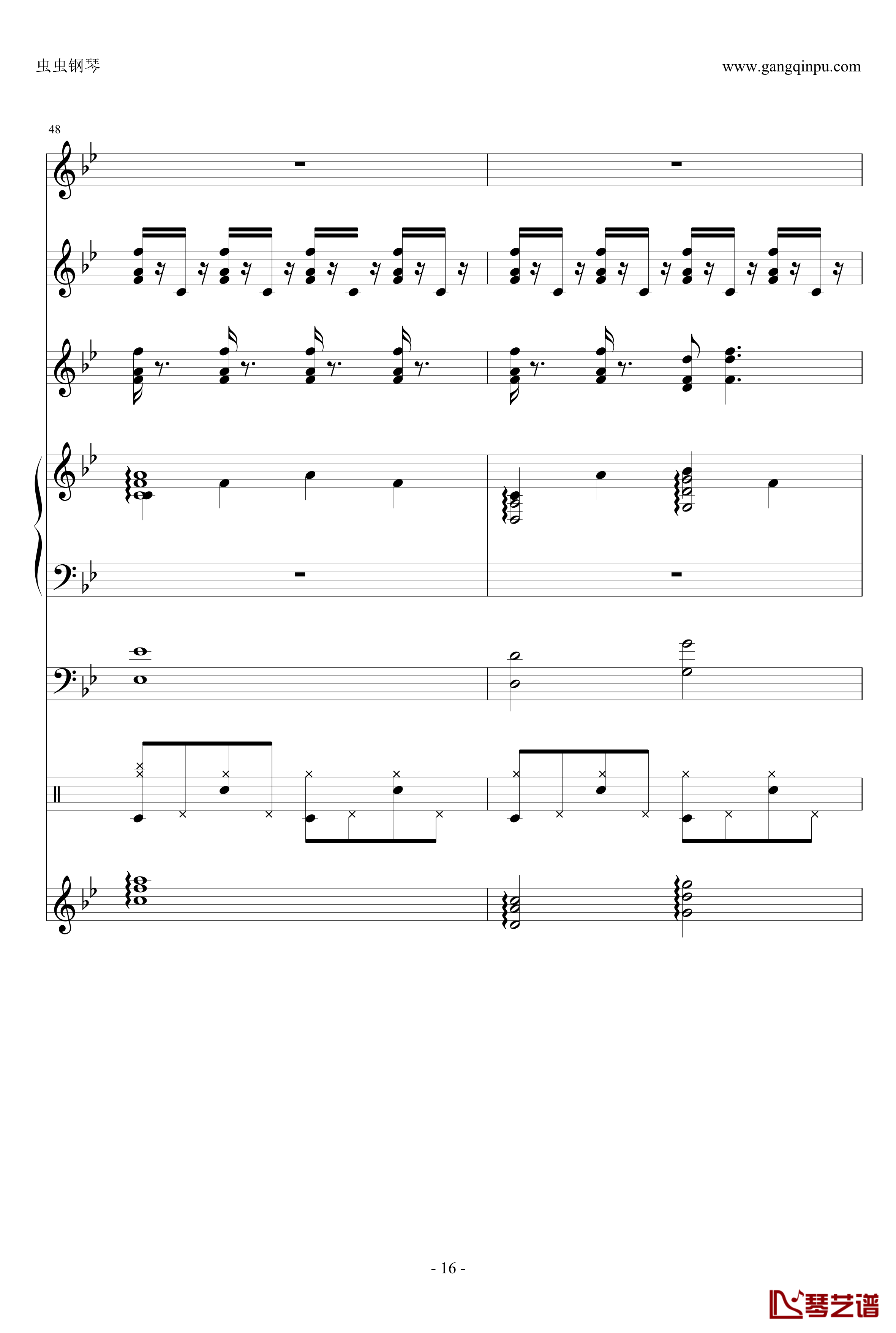 ENE钢琴谱-总谱-哆啦A梦16