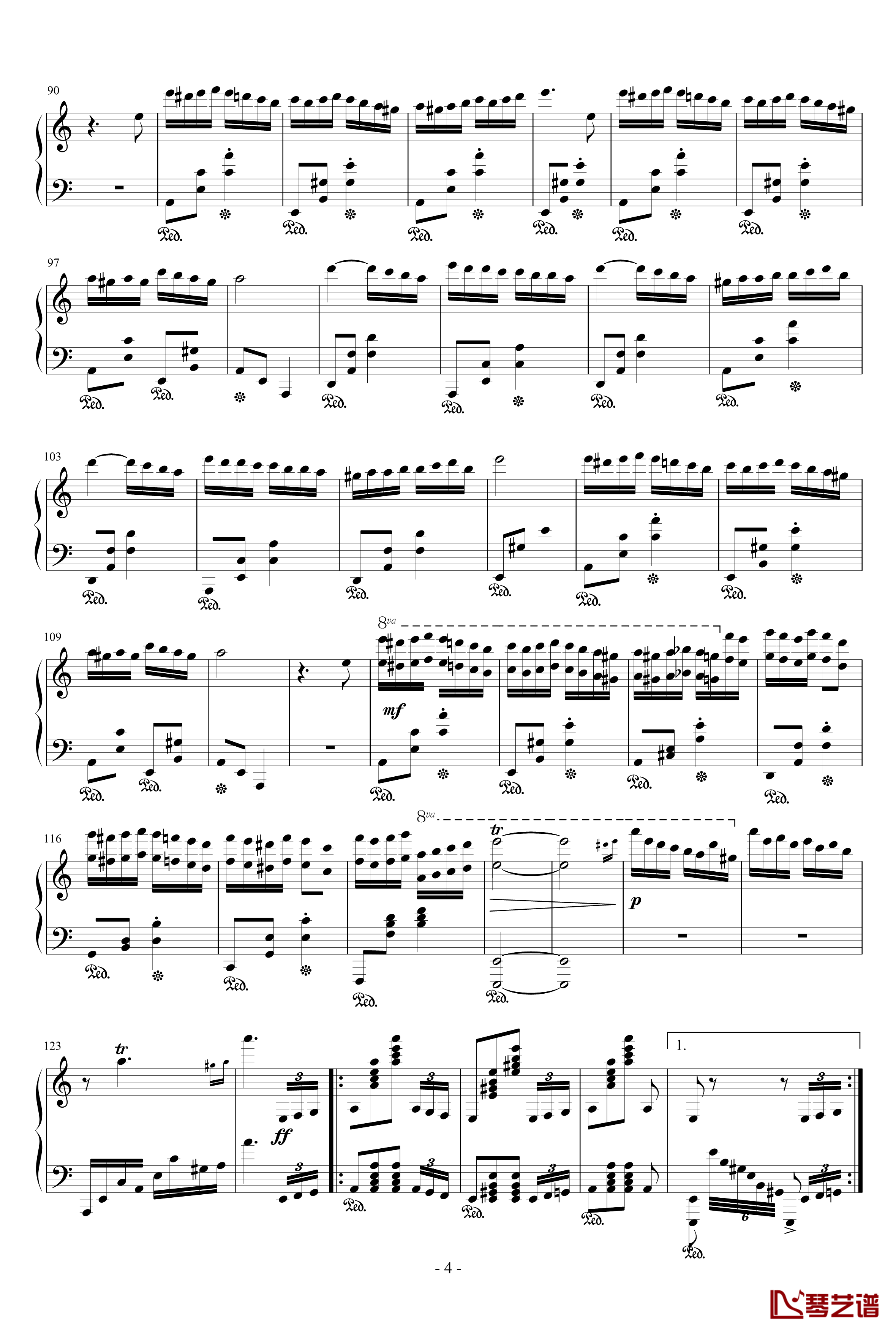 帕格尼尼飞絮曲钢琴谱-Paganini / PagRag-马克西姆-Maksim·Mrvica4
