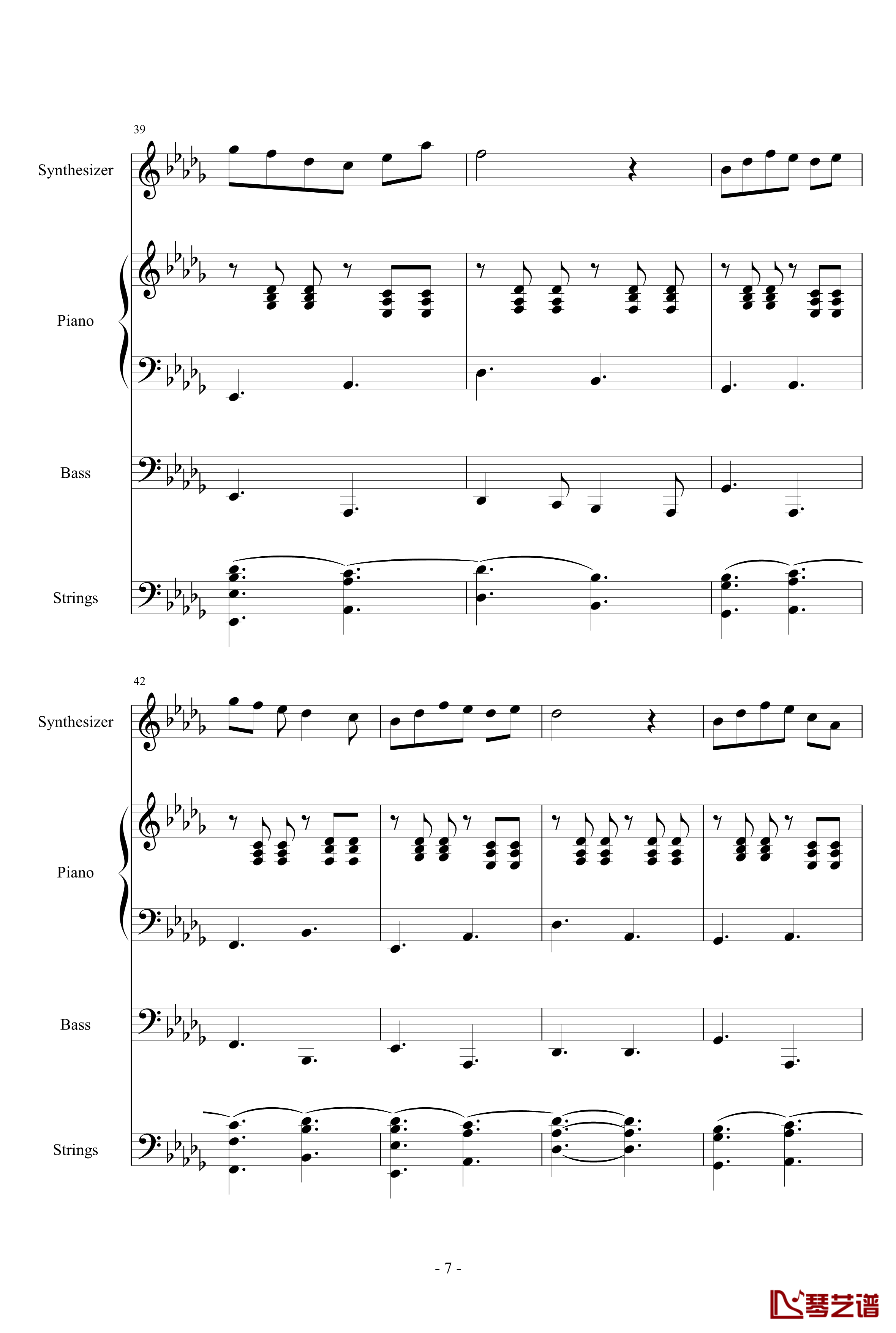 小红伞钢琴谱-郑翀7