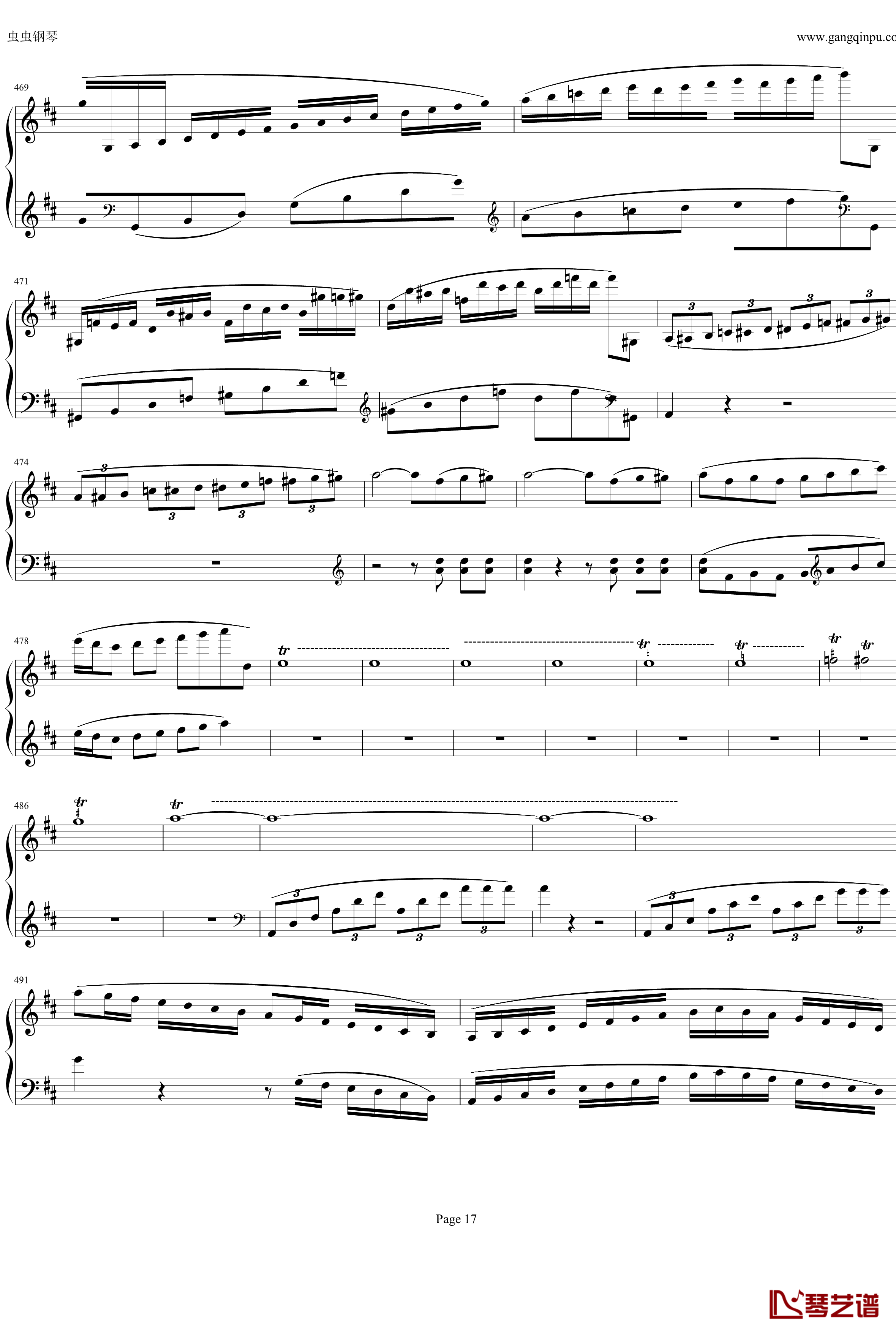 钢琴协奏曲Op61第一乐章钢琴谱-贝多芬-beethoven17