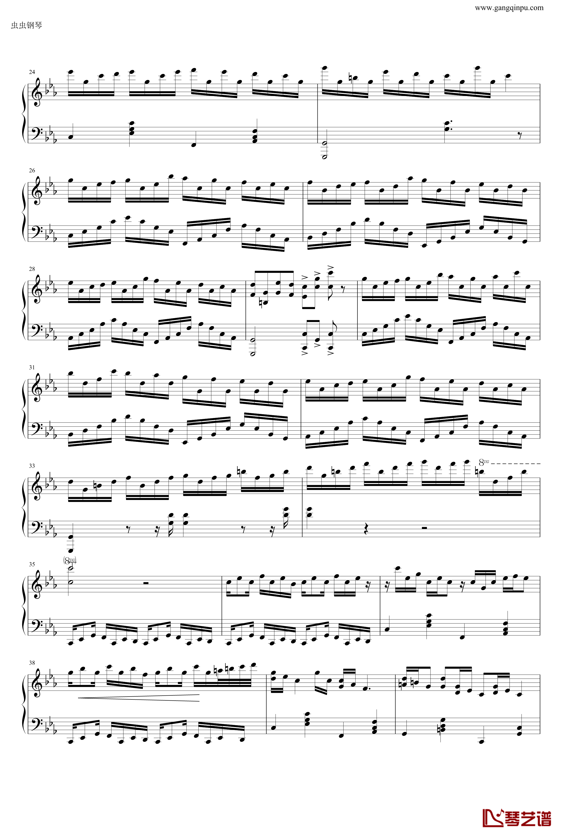 克罗地亚狂想曲钢琴谱-做了优化的纯正版-马克西姆-Maksim·Mrvica2