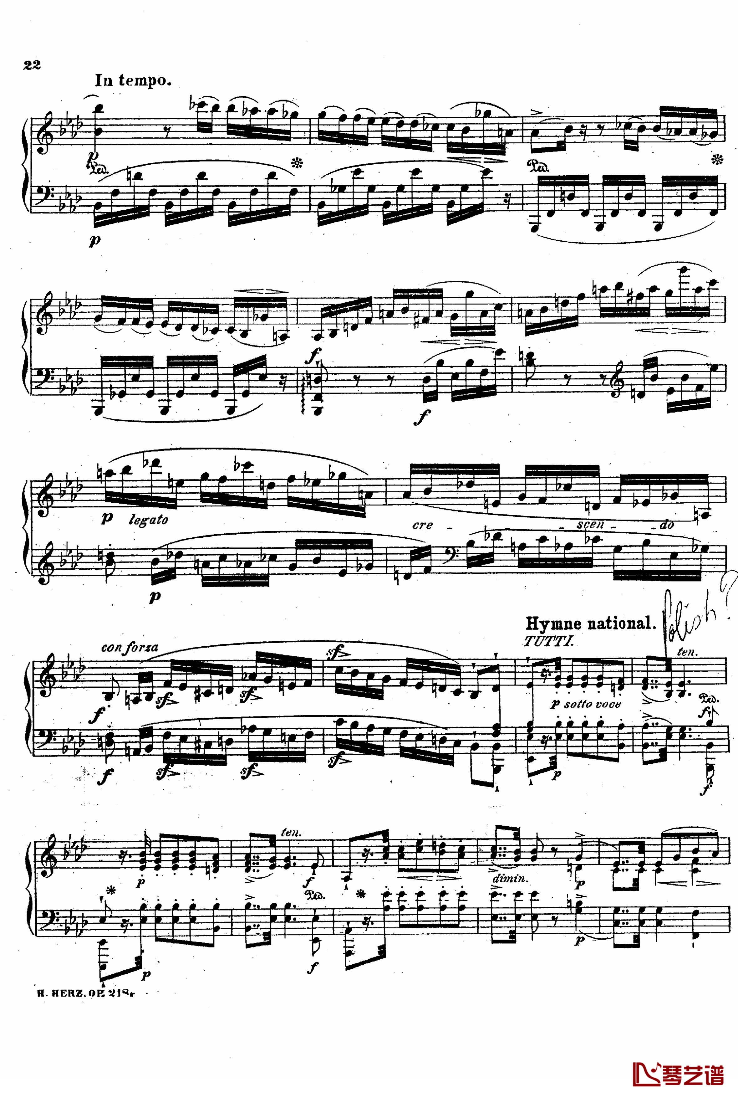 降A大调第八钢琴协奏曲Op.218钢琴谱-赫尔兹21
