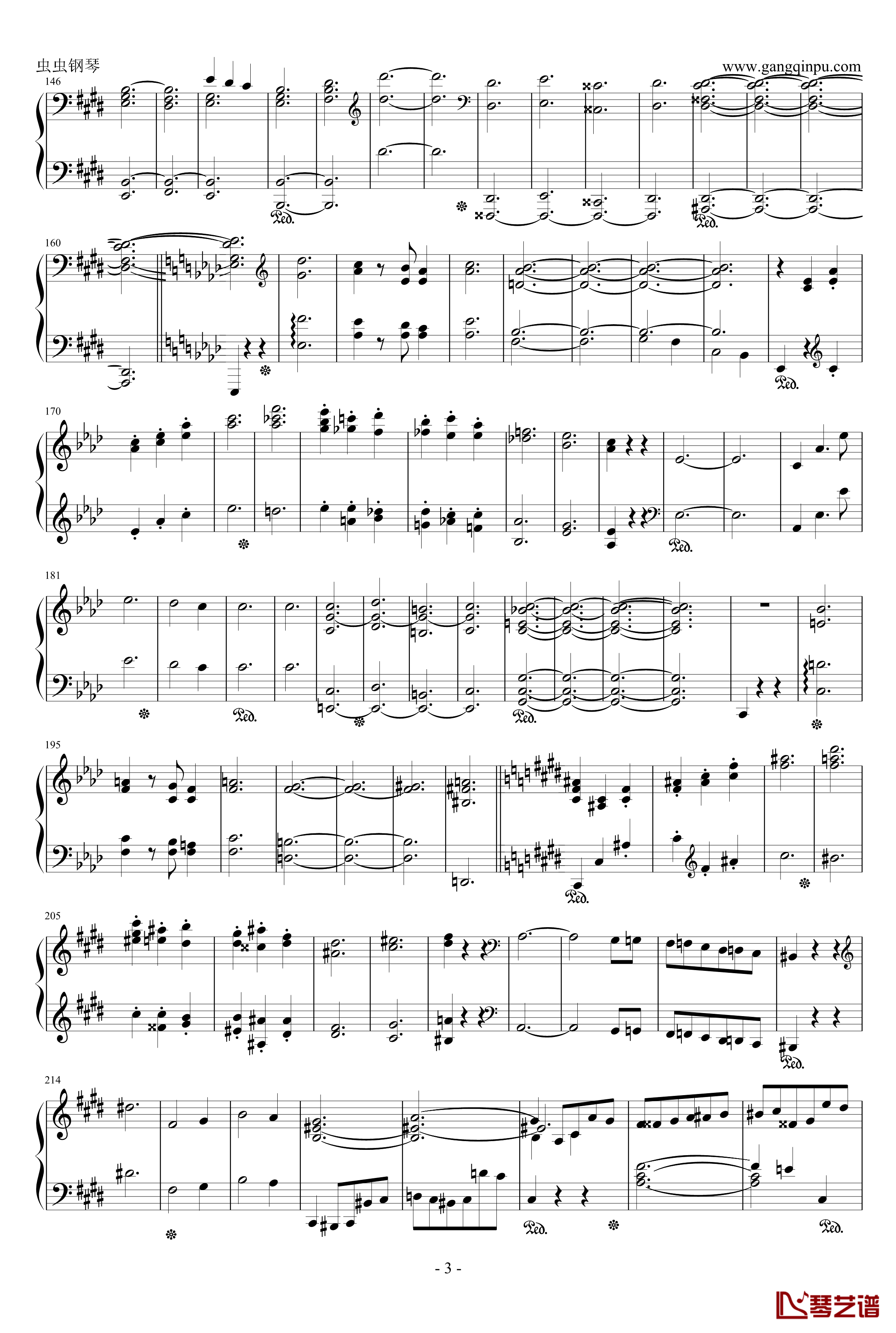 Scherzo in E Major钢琴谱-肖邦E大调谐谑曲 Op.54-chopin3