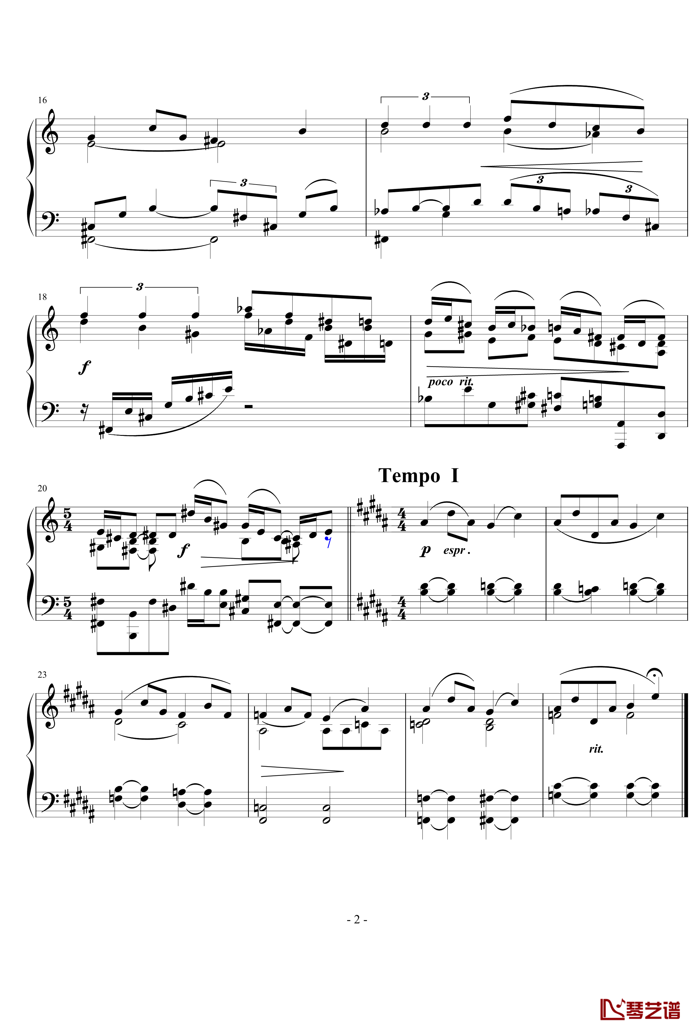 小品4钢琴谱-nyride2