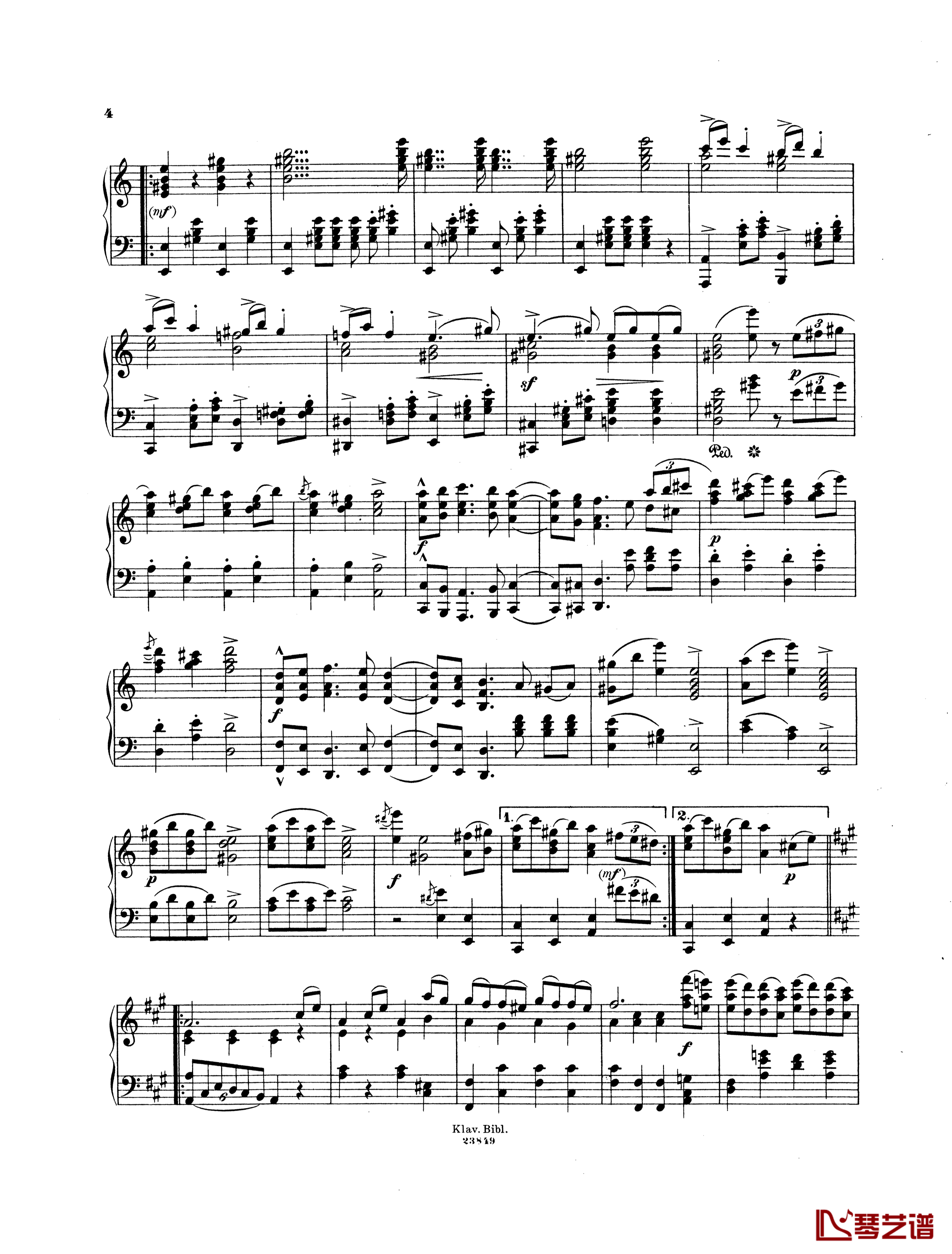 拉科西进行曲 Op.24钢琴谱-柏辽兹2