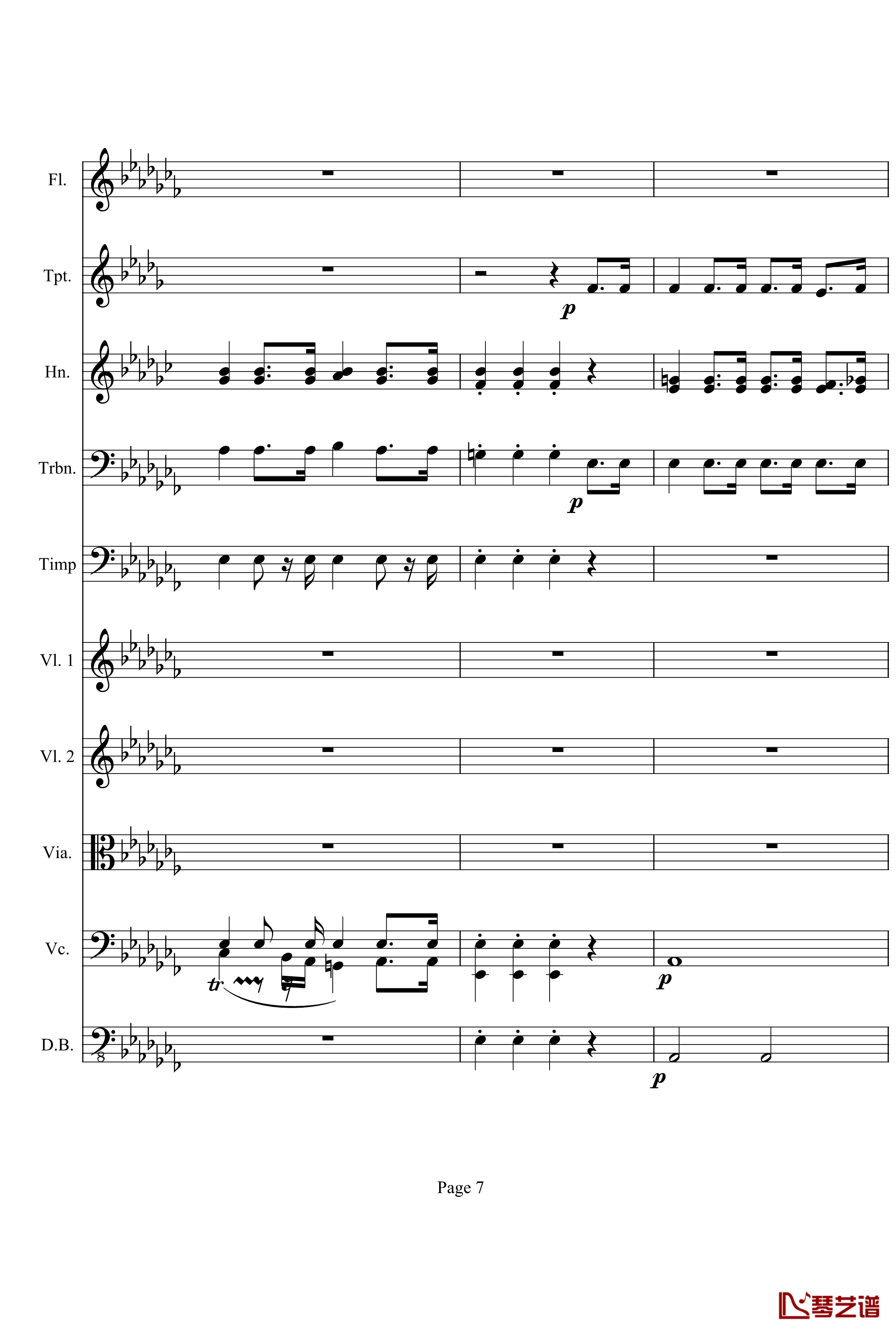 奏鸣曲之交响钢琴谱-第12首-Ⅲ-贝多芬-beethoven7