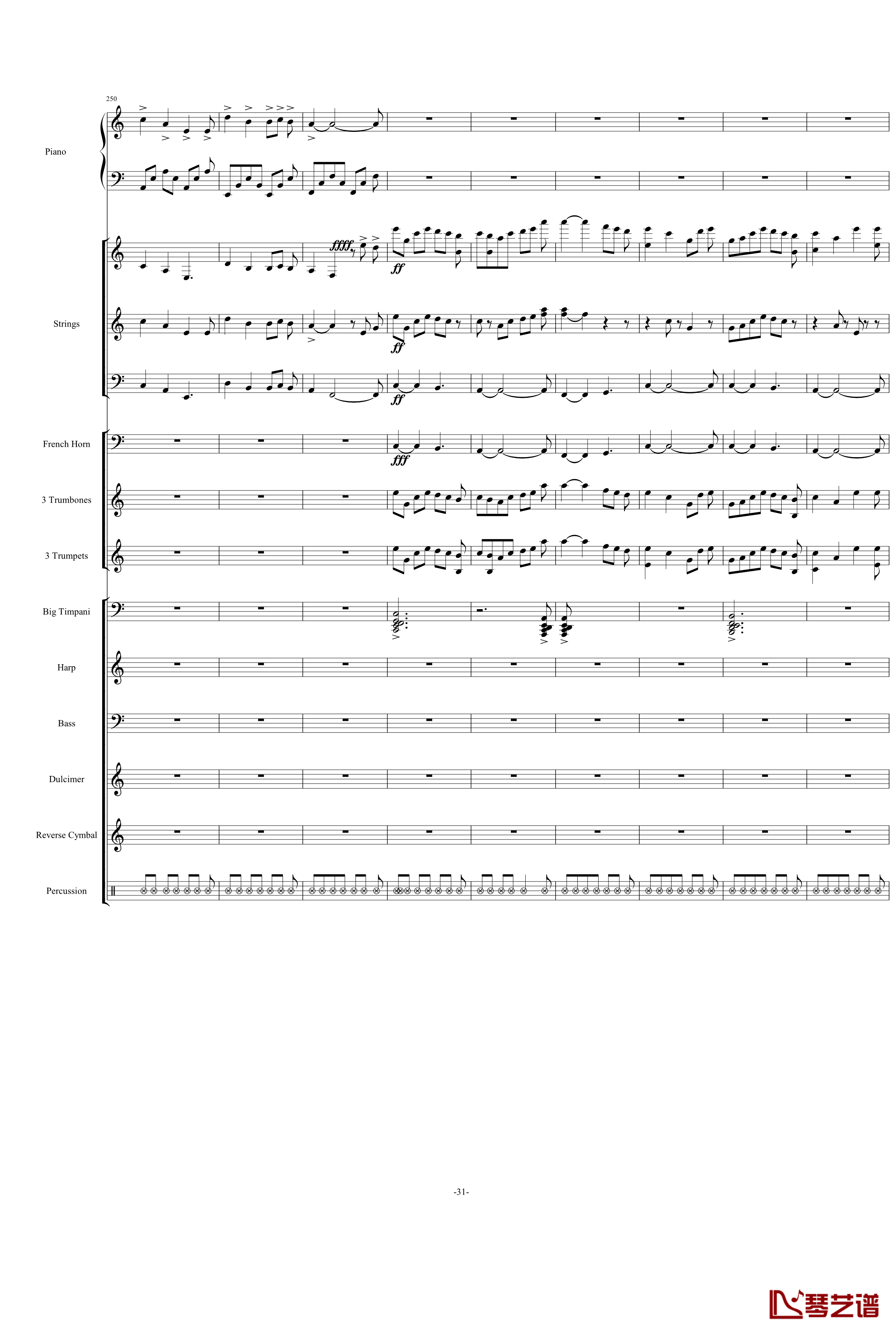 Santorini圣托里尼钢琴谱-完整版-雅尼31
