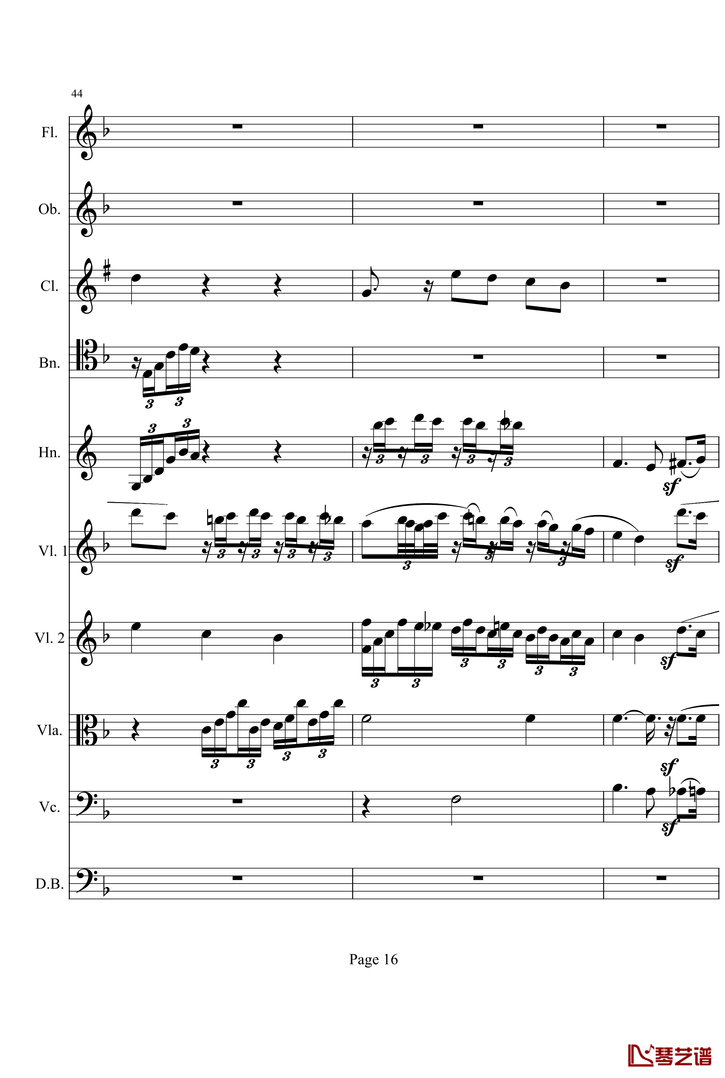 奏鸣曲之交响钢琴谱-第1首-Ⅱ-贝多芬-beethoven16