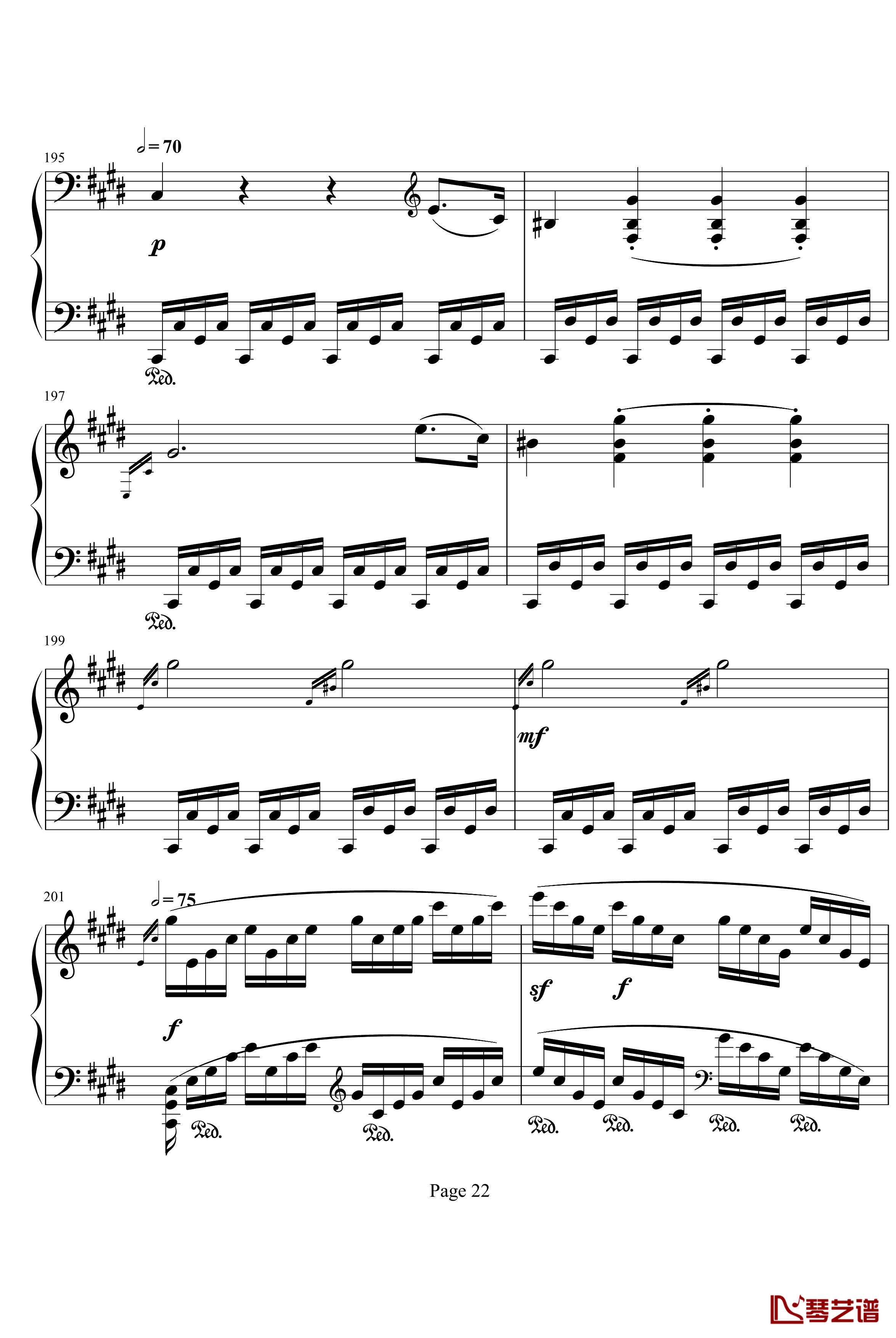 月光第三乐章钢琴谱-贝多芬22