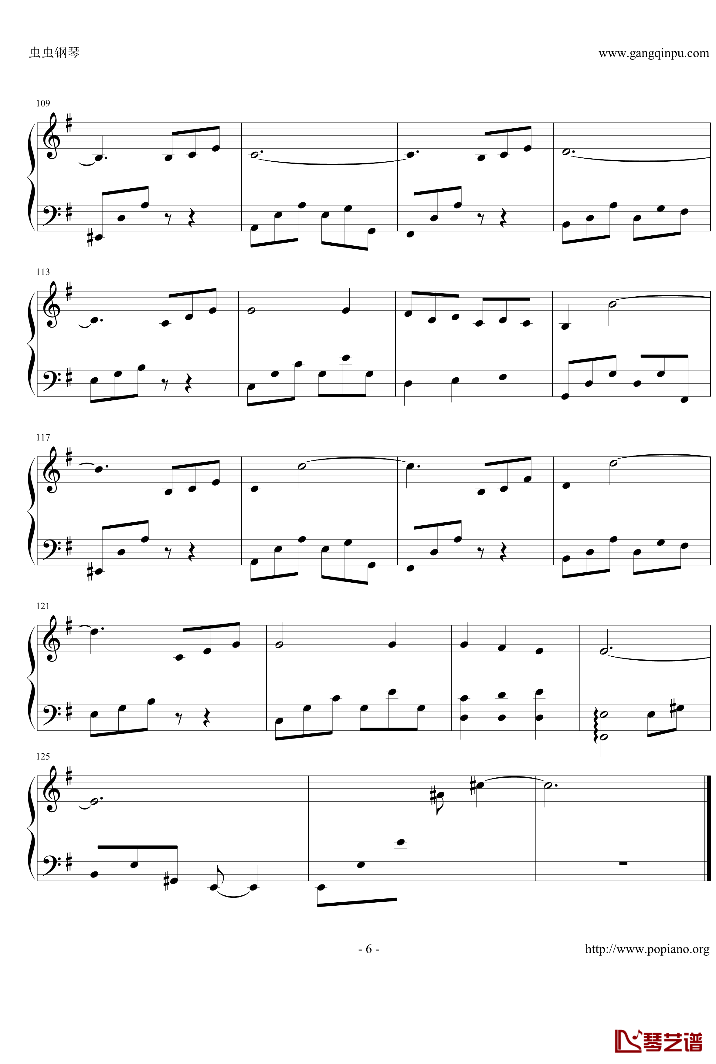 卡布奇诺钢琴谱-Cappuccino -巴哈6