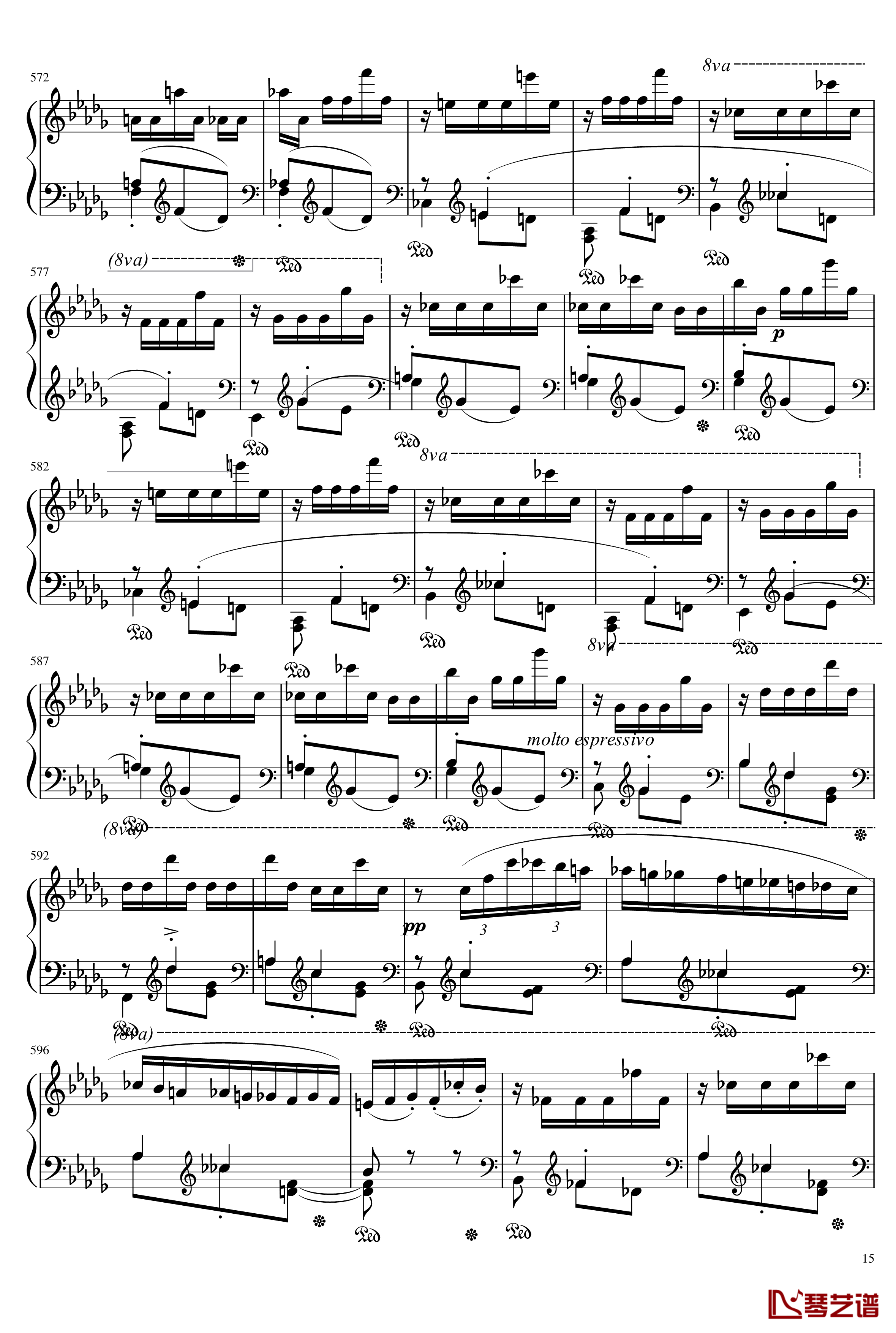 Mephisto Waltz No. 1 S. 514钢琴谱-李斯特15