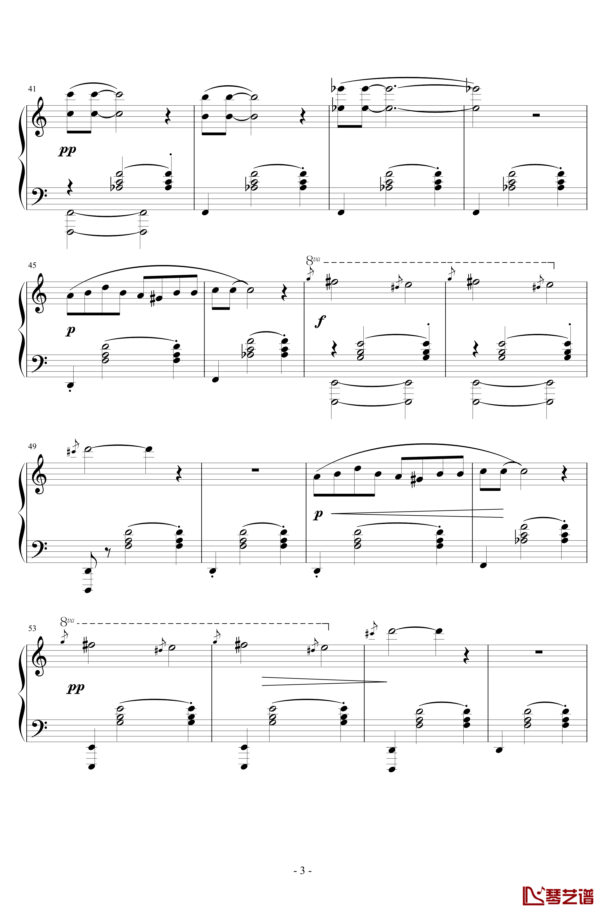 三首梨形小品钢琴谱-序奏-说话在先-沙拉萨蒂-萨蒂3