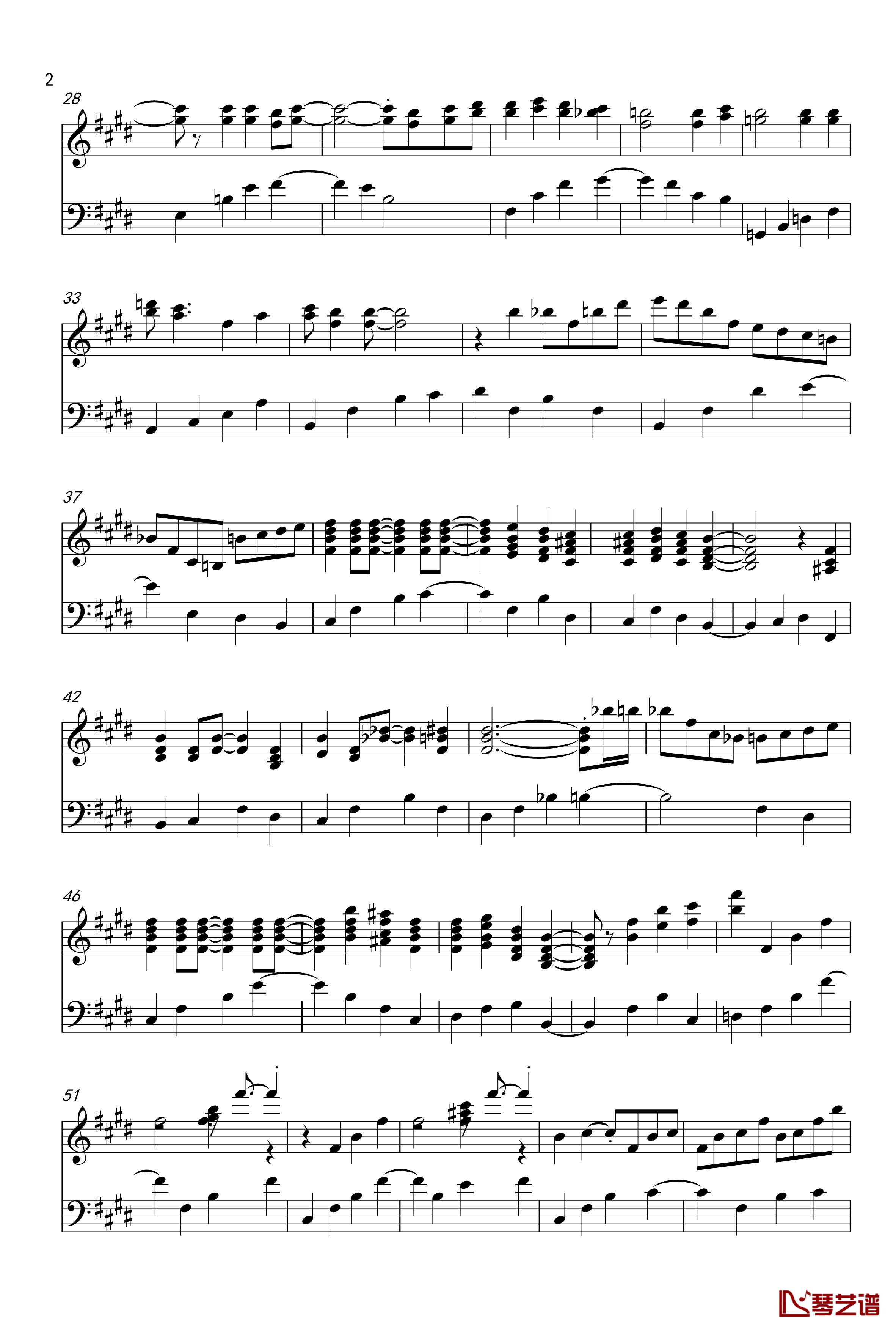 Adagio for Summer Wind钢琴谱-钢琴独奏版-Key Sounds Label2