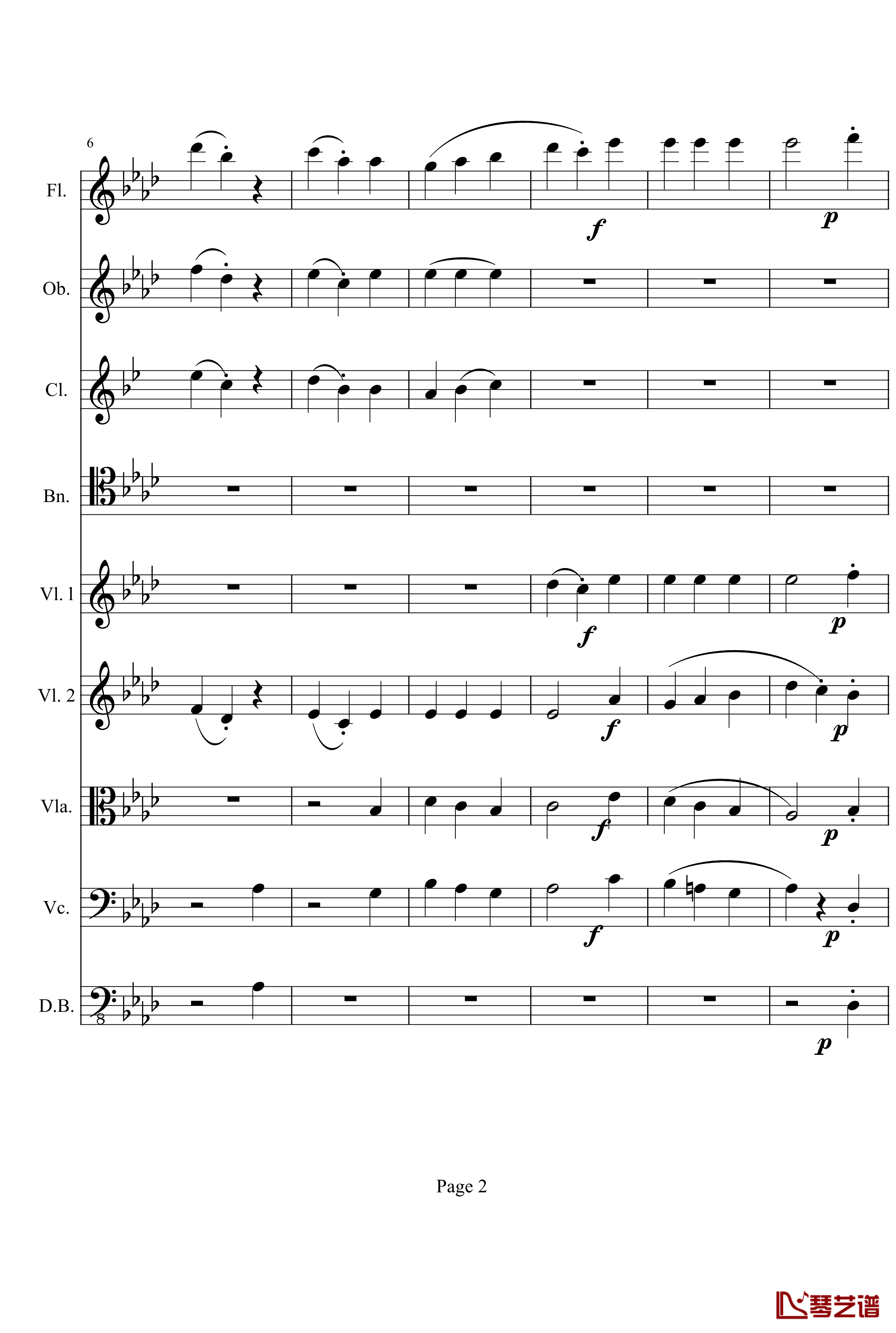 奏鸣曲之交响钢琴谱-第1首-Ⅲ-贝多芬-beethoven2