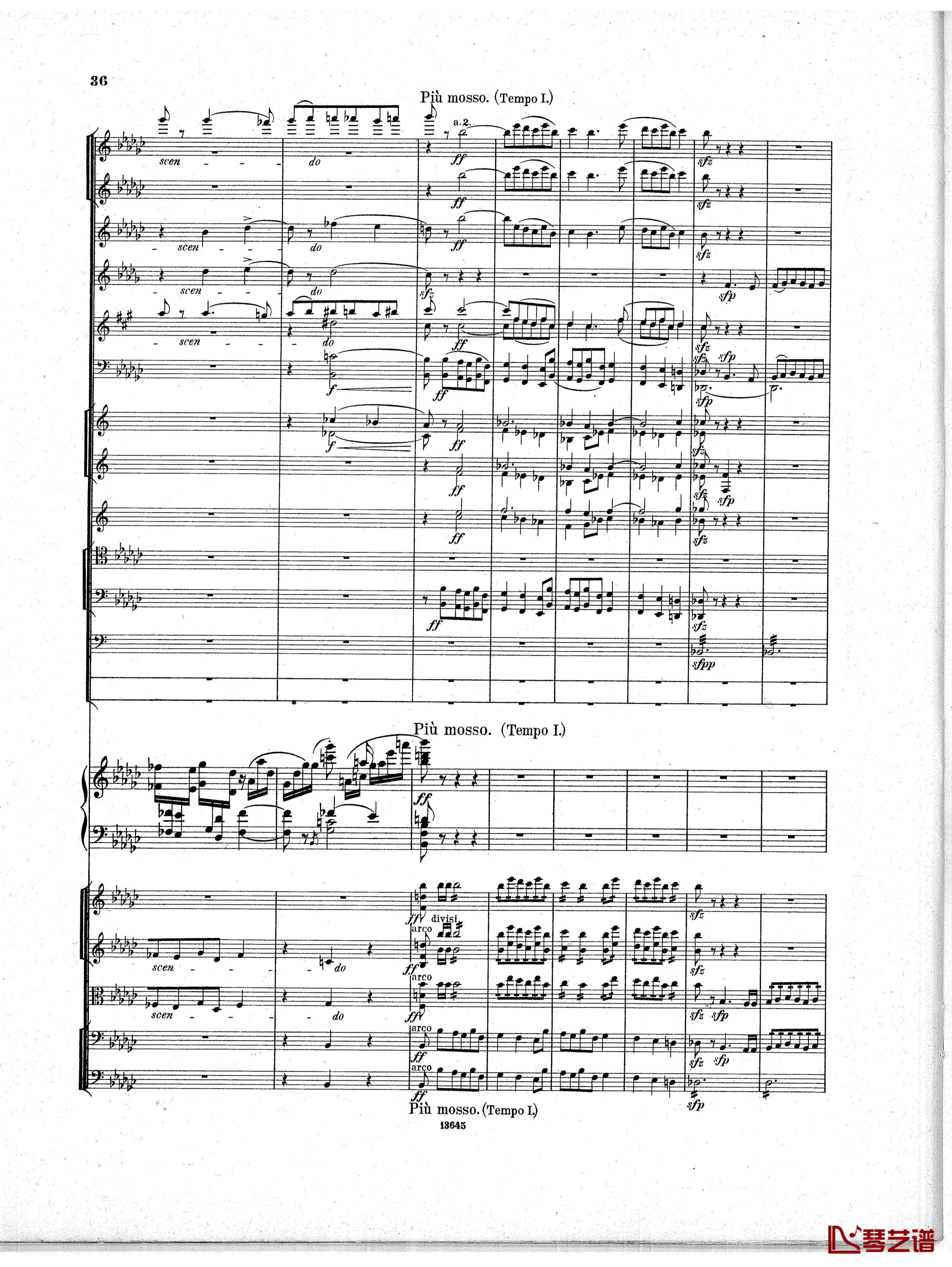 Lyapunov 降E小调第一钢琴协奏曲 Op.4钢琴谱-Lyapunov35