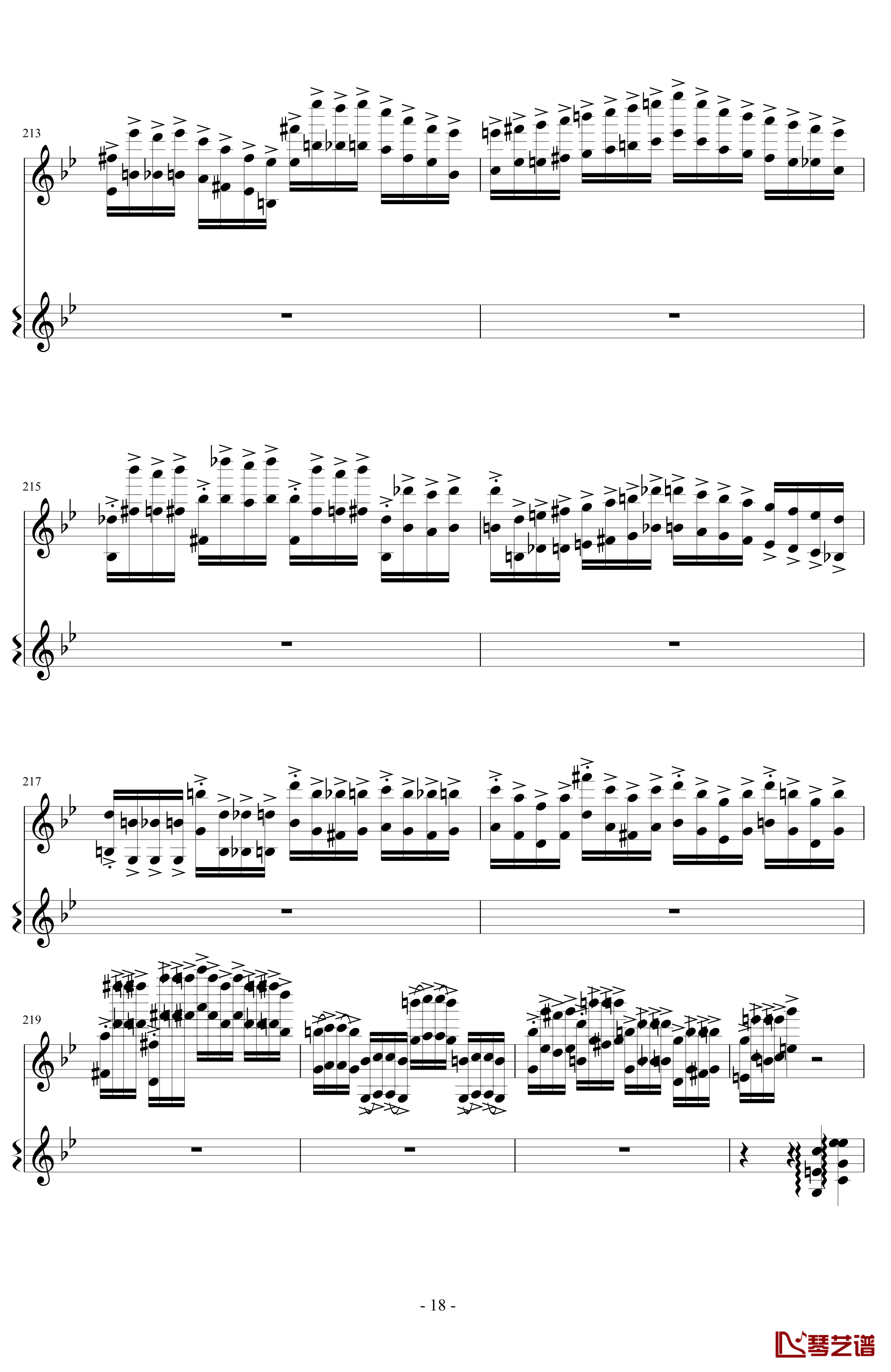 意大利国歌变奏曲钢琴谱-DXF18