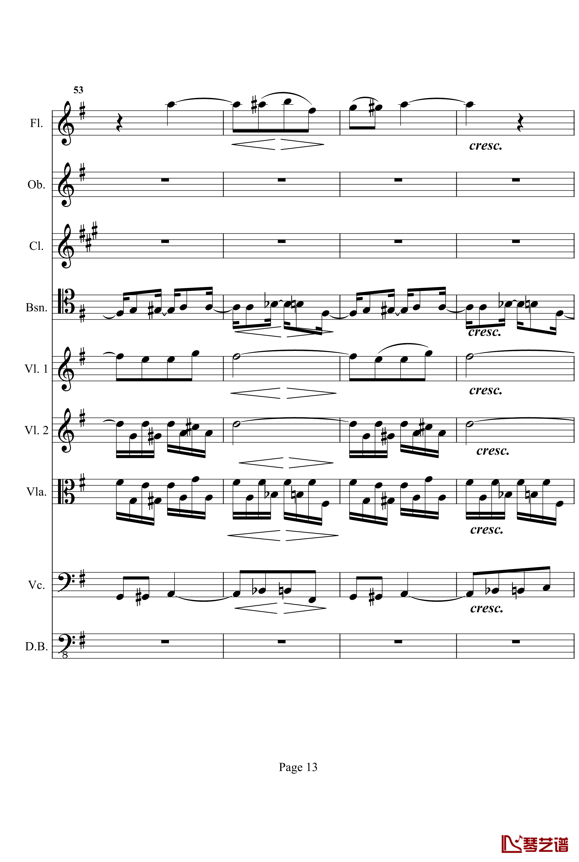 奏鸣曲之交响钢琴谱- 第十首-Ⅰ-贝多芬-beethoven13