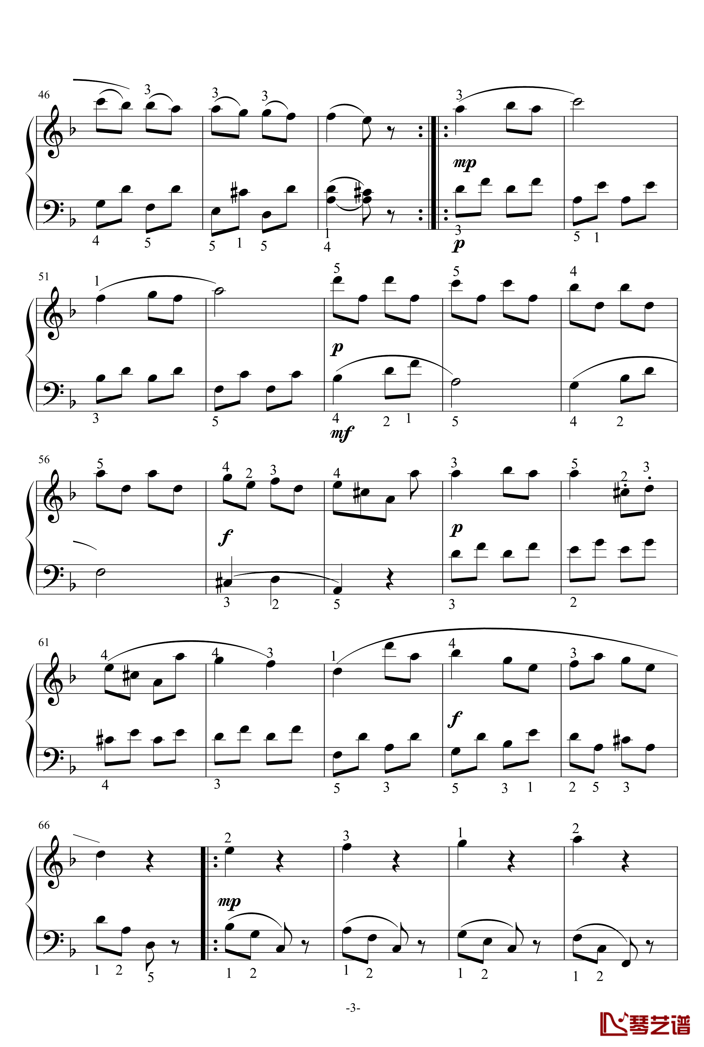 回旋曲钢琴谱-贝多芬-beethoven3