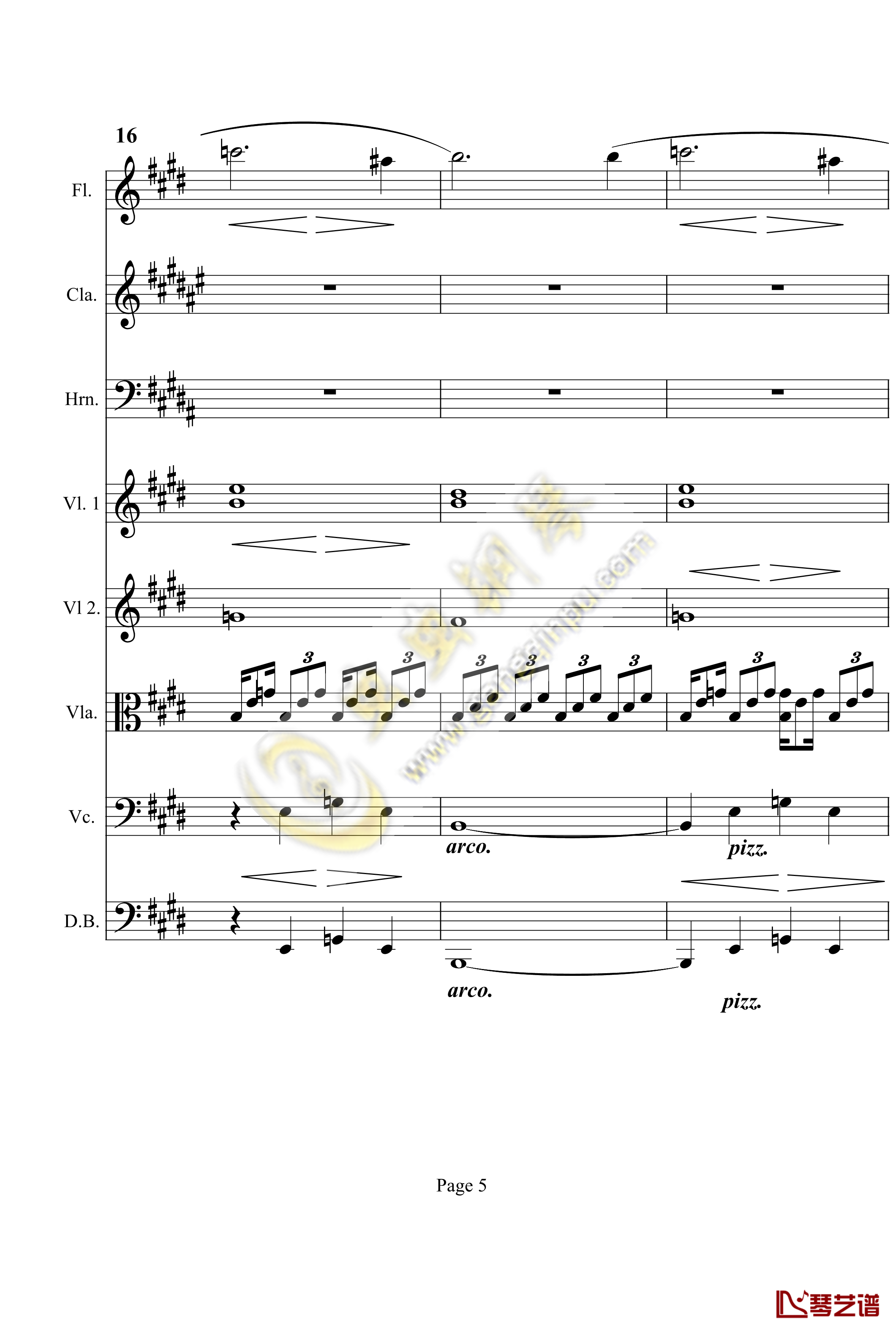 奏鸣曲之交响第14首钢琴谱-贝多芬-beethoven5