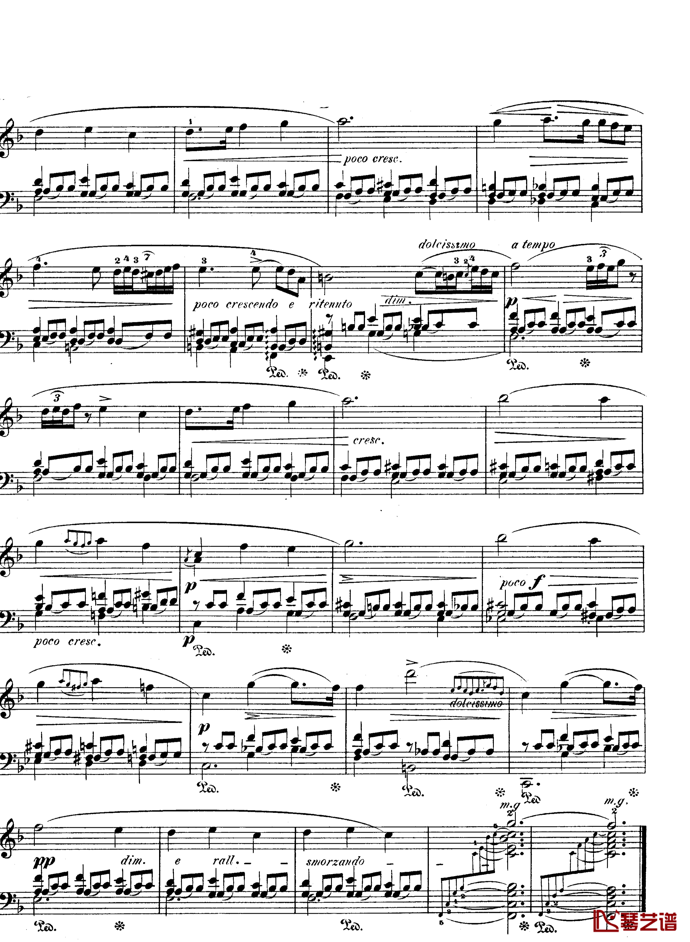 F大调夜曲作品15号钢琴谱-Nocturne Op.15 No.1-肖邦-chopin4