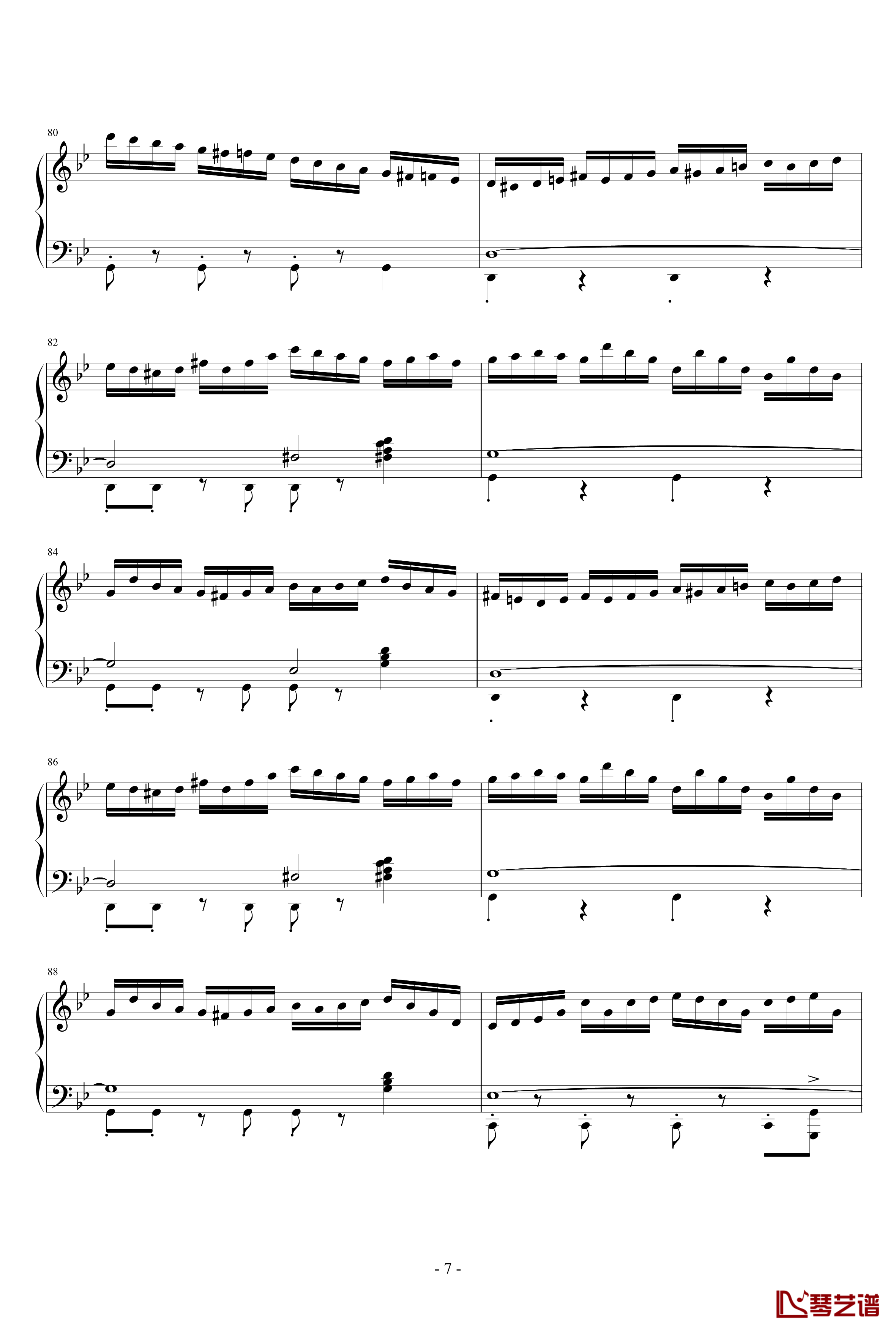 La Cumparsita钢琴谱-James Last7