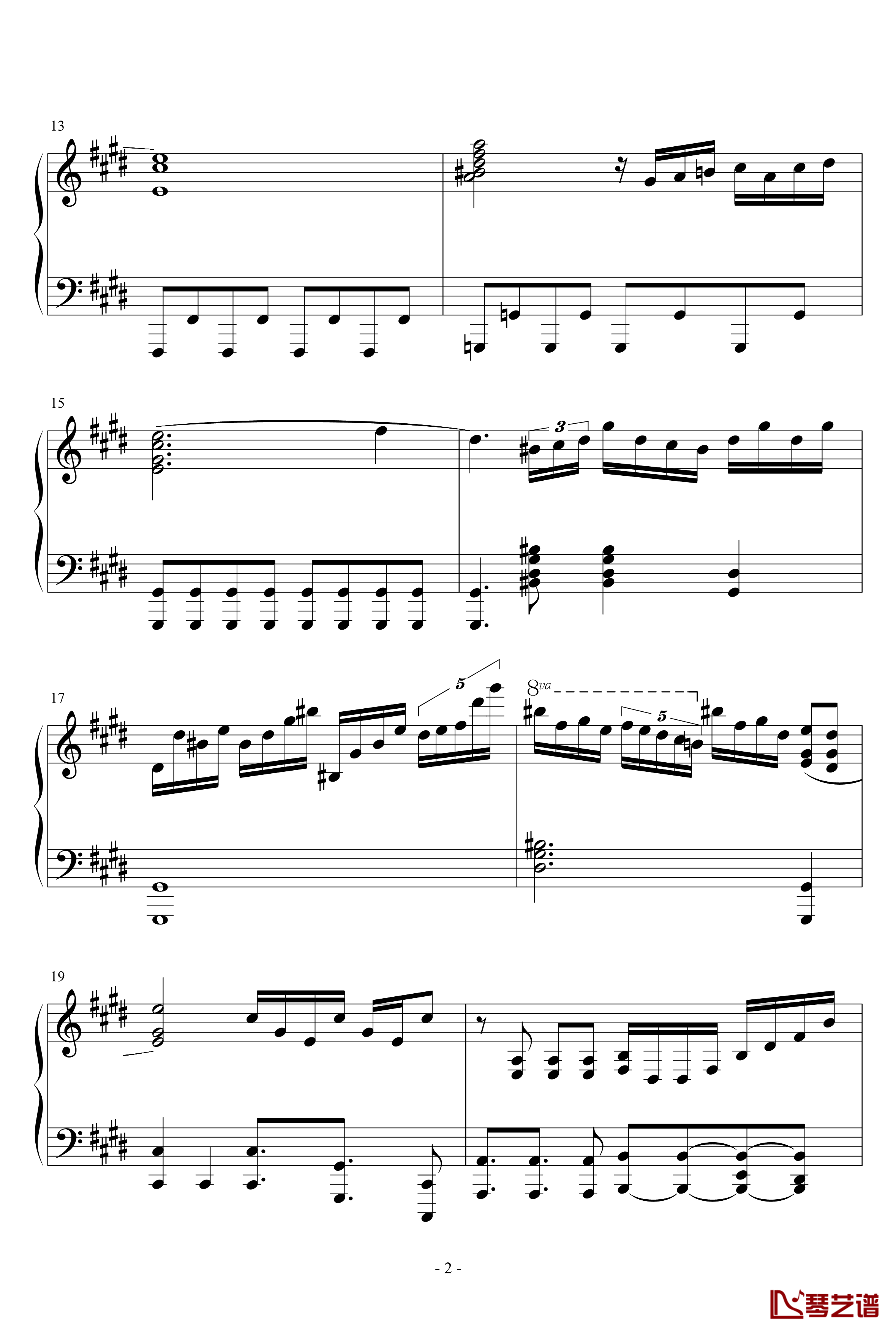 Parousia钢琴谱-Cytus第四章-Deemo-游戏歌曲2