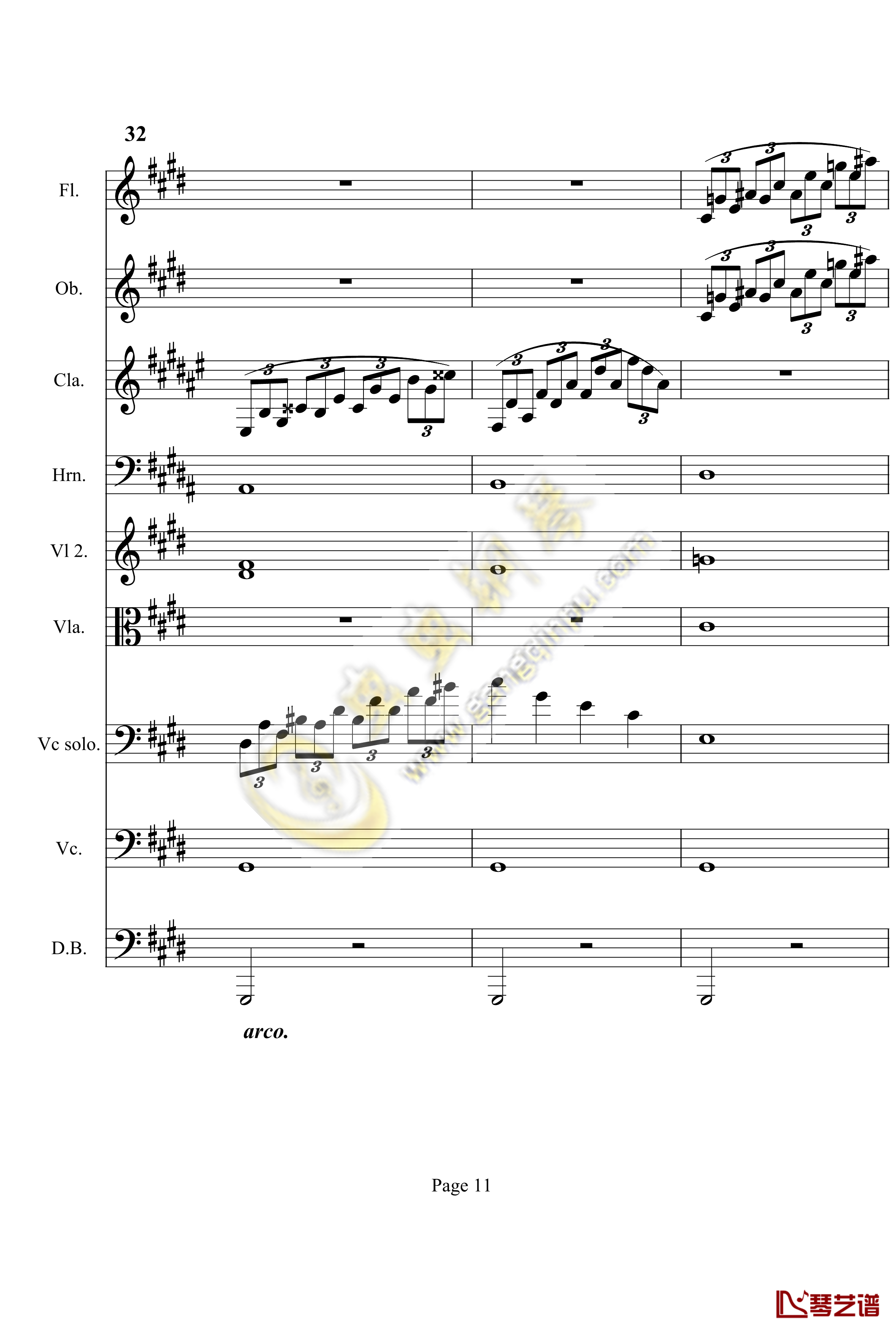 奏鸣曲之交响第14首钢琴谱-贝多芬-beethoven11