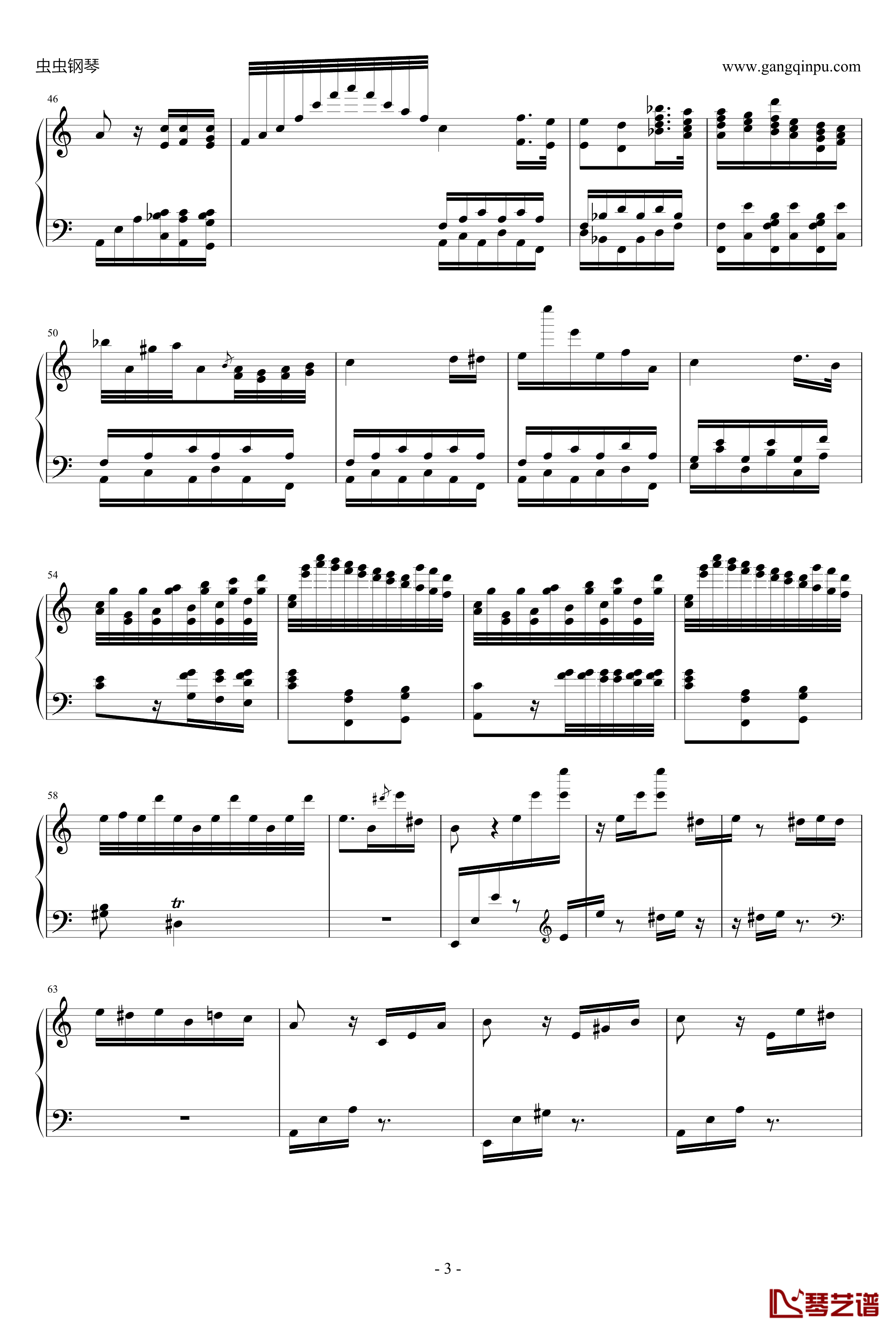 爱丽丝畅想曲钢琴谱-贝多芬-beethoven3
