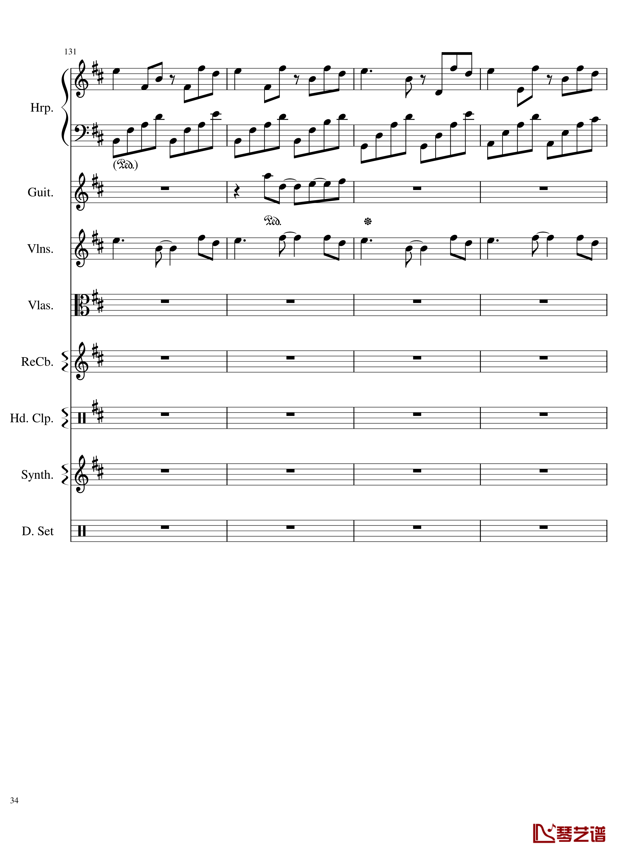 Take me hand钢琴谱-总谱-DAISHI DANCE34