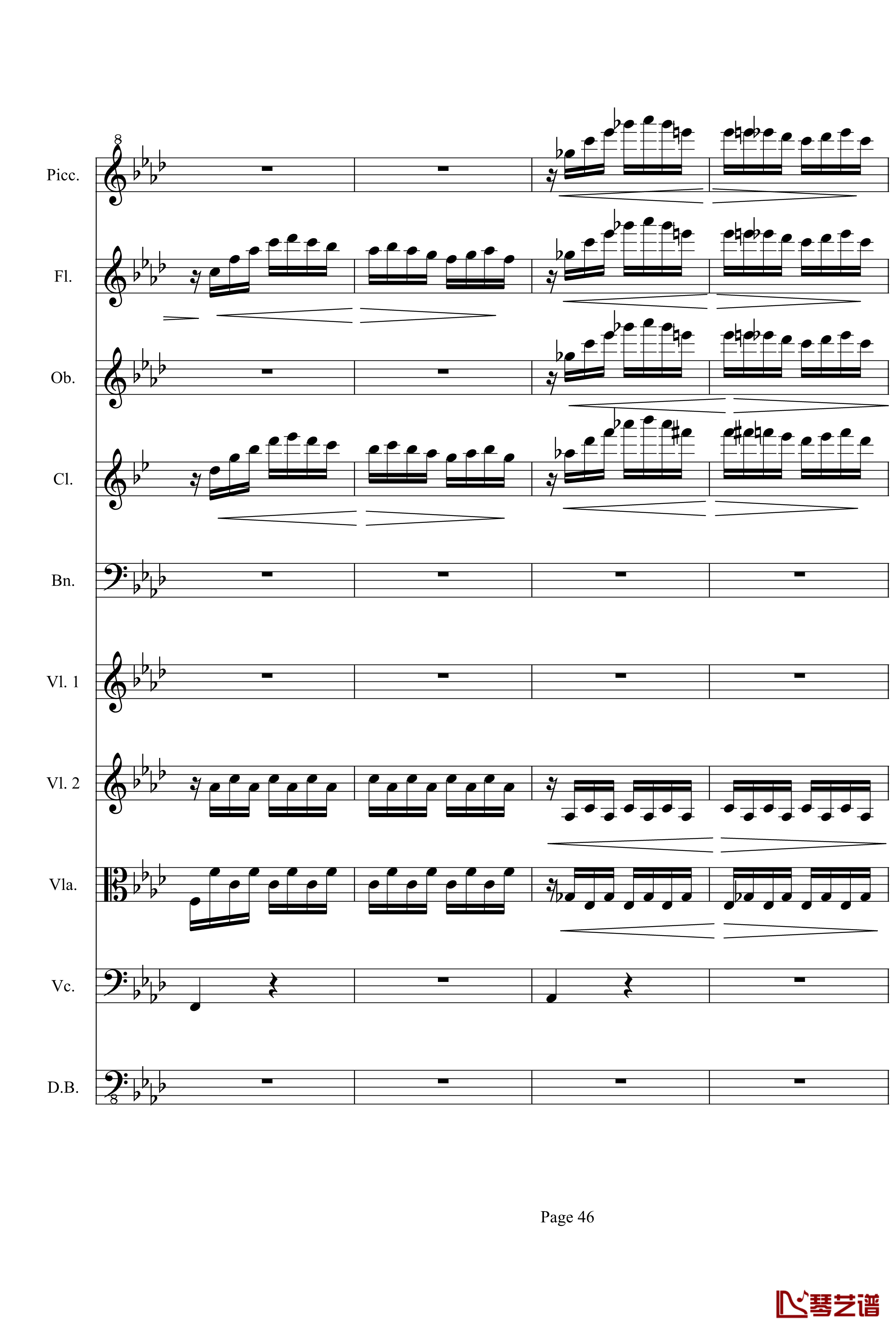 奏鸣曲之交响第23首Ⅲ钢琴谱--贝多芬-beethoven46