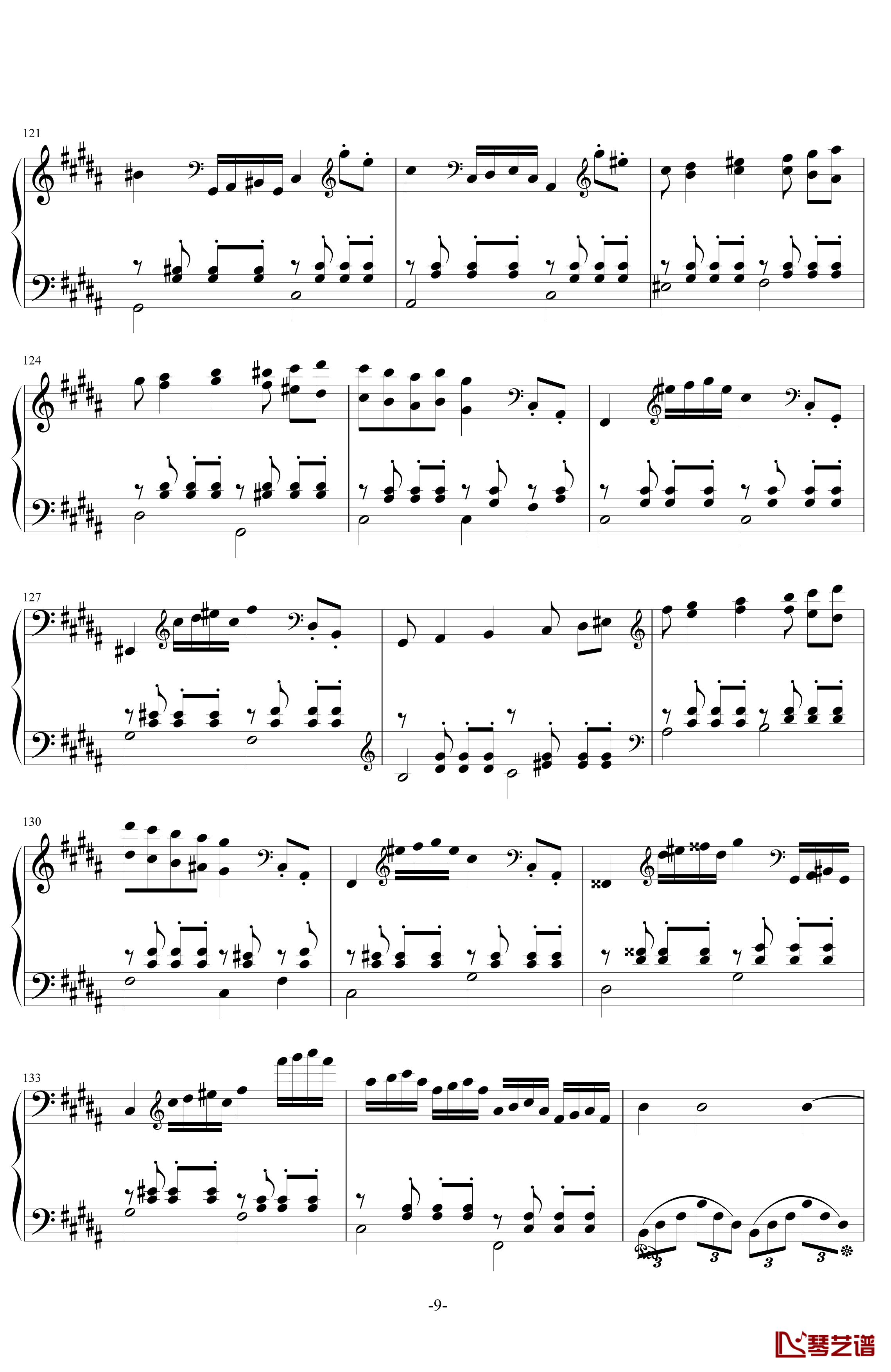 H22-B小调钢琴奏鸣曲钢琴谱-第一乐章-.伊dên9