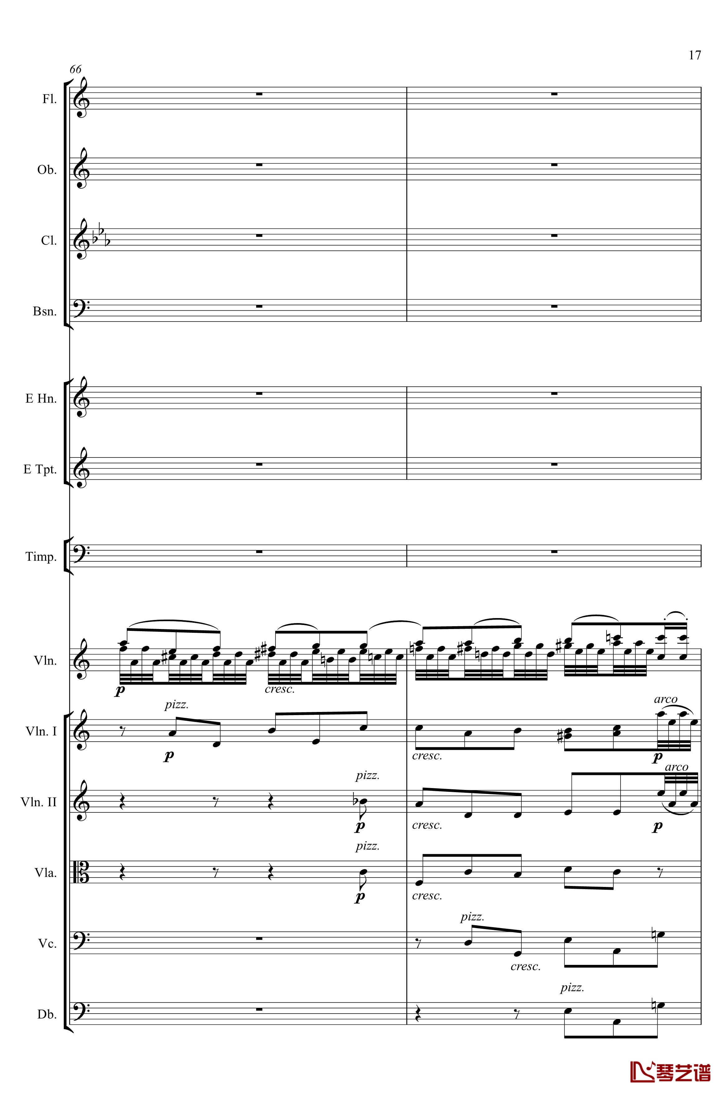 e小调小提琴协奏曲Op.64钢琴谱-第二乐章-Felix Mendelssohn17