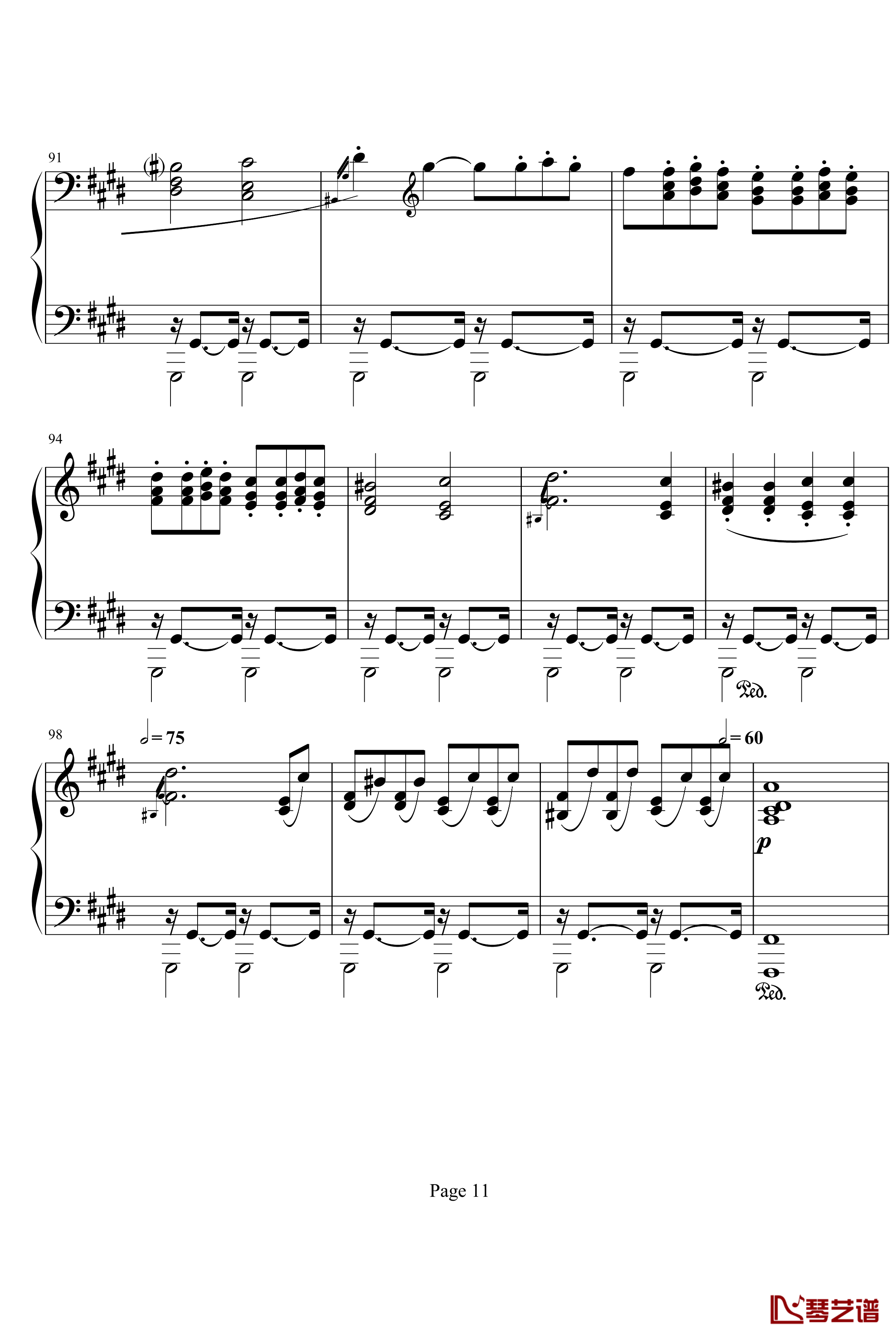 月光第三乐章钢琴谱-贝多芬11
