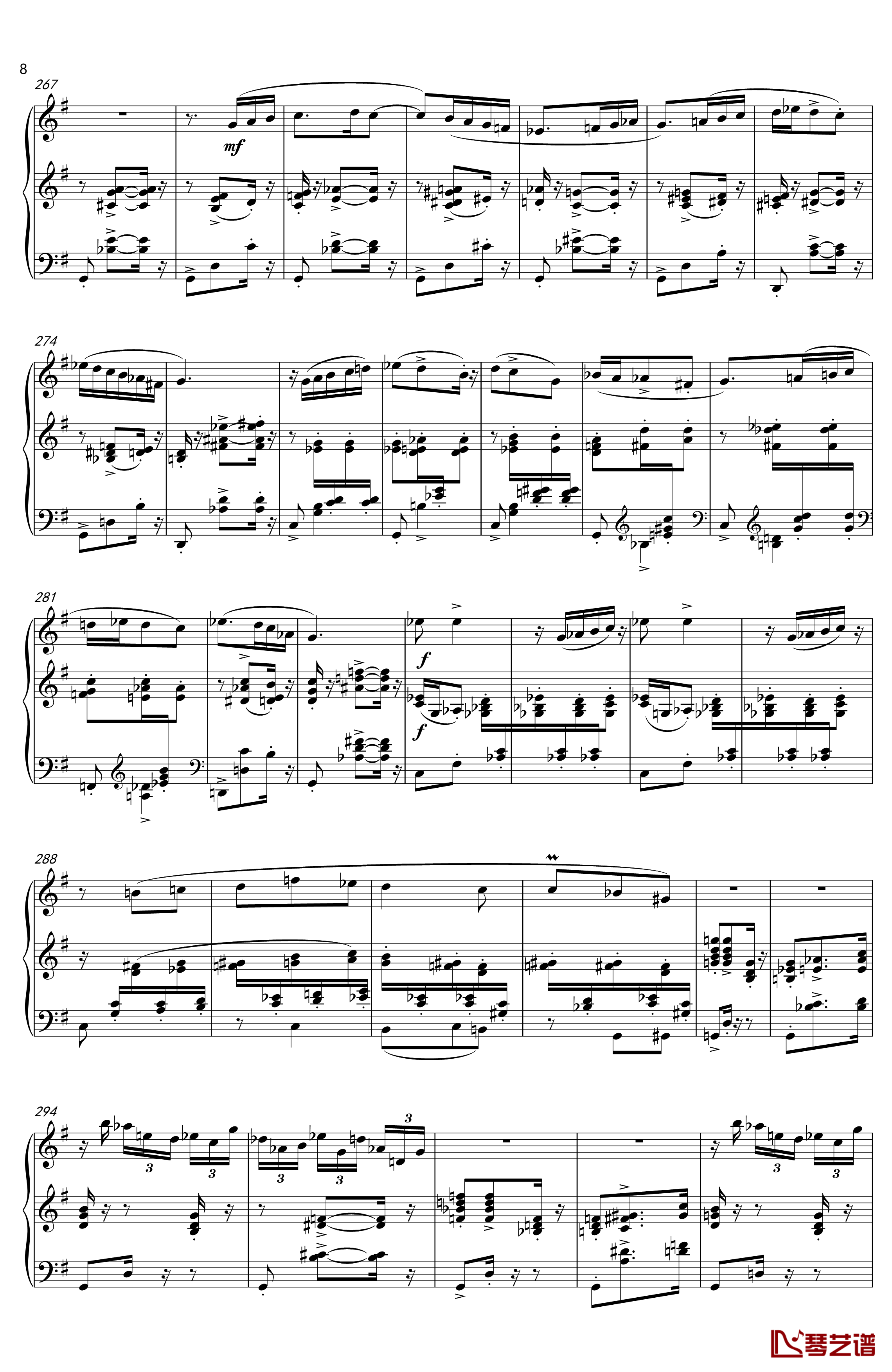 阿尔贝尼兹主题狂想曲钢琴谱-清代皇帝8
