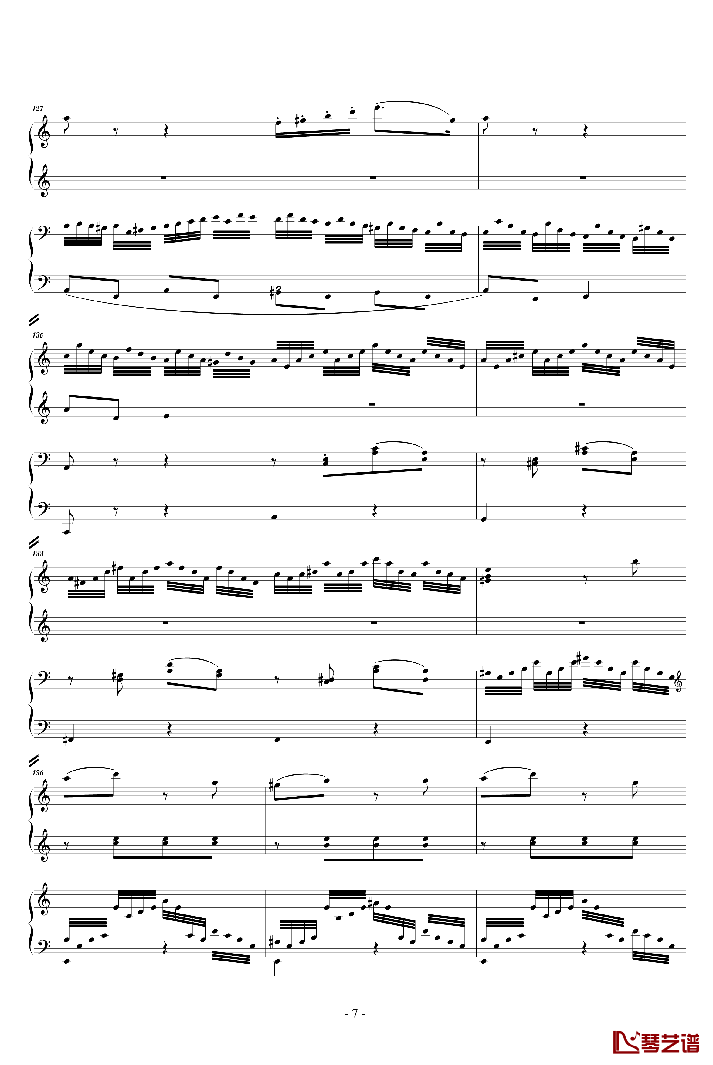 C大调四手联弹琴奏鸣曲钢琴谱-第三乐章-莫扎特7