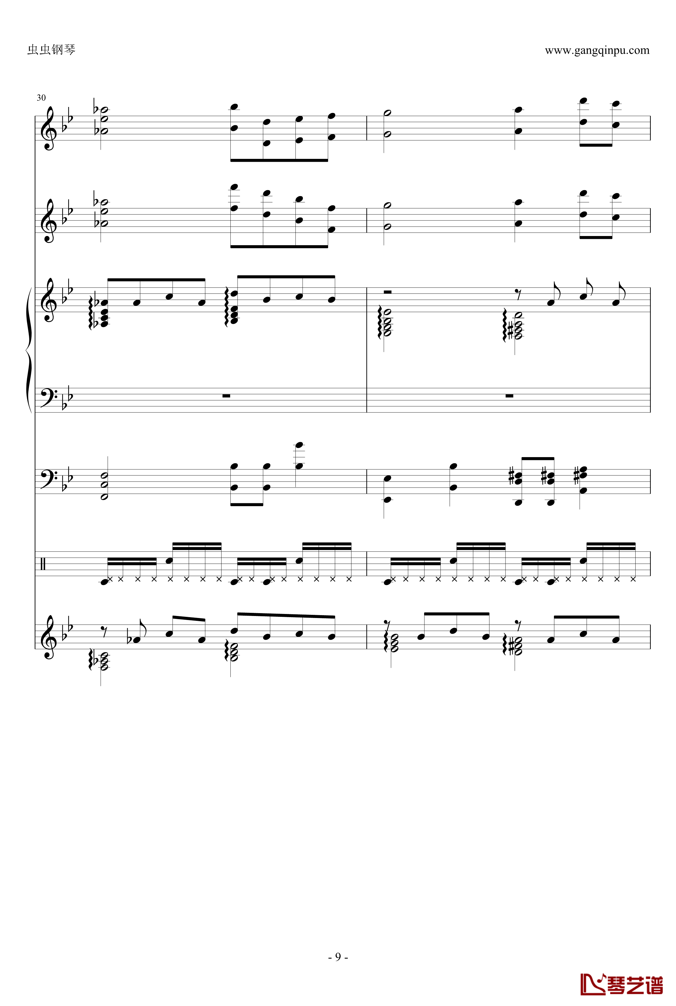ENE钢琴谱-总谱-哆啦A梦9