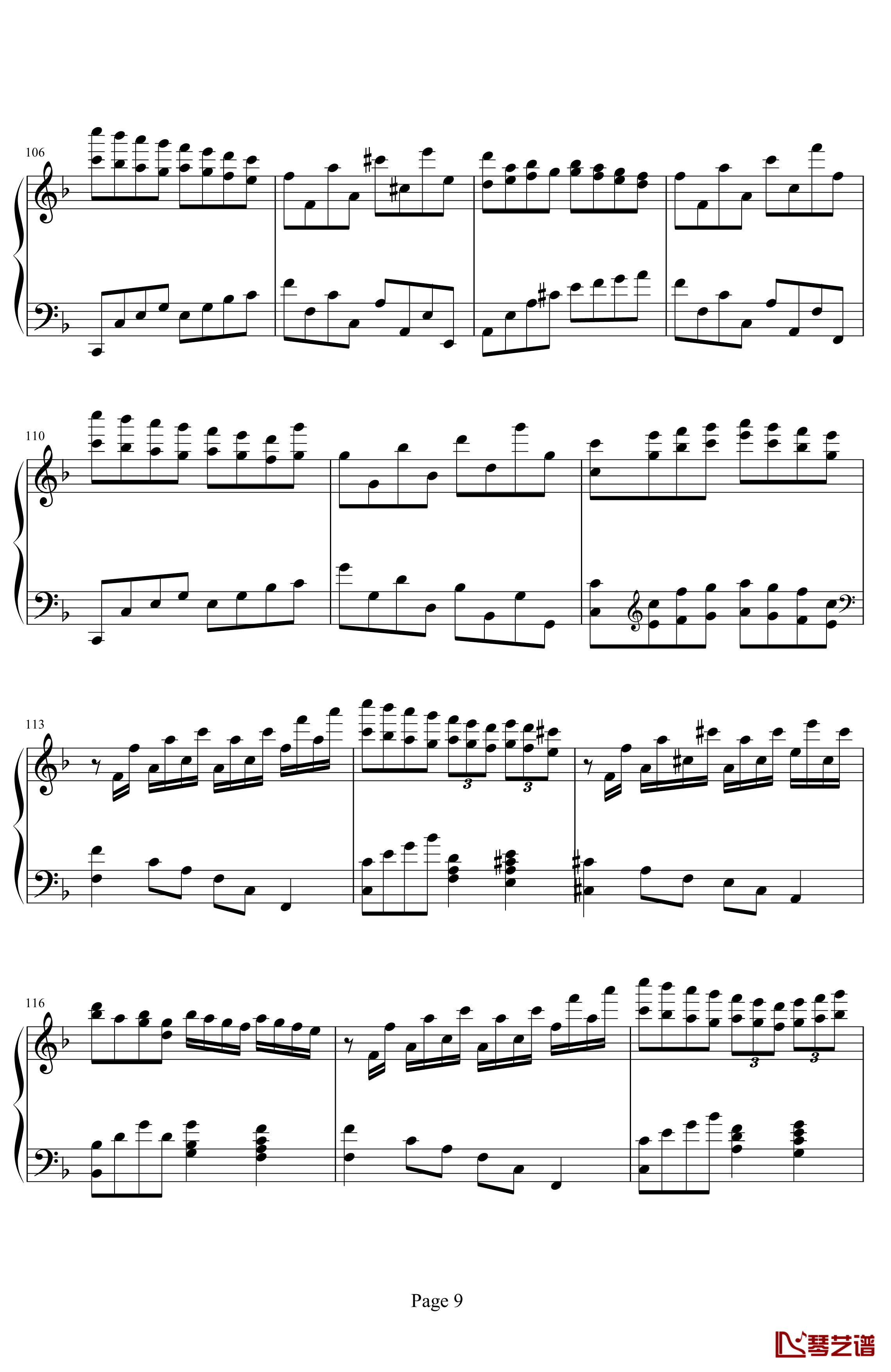 F大调回旋曲钢琴谱-修改版-.伊dên-H139