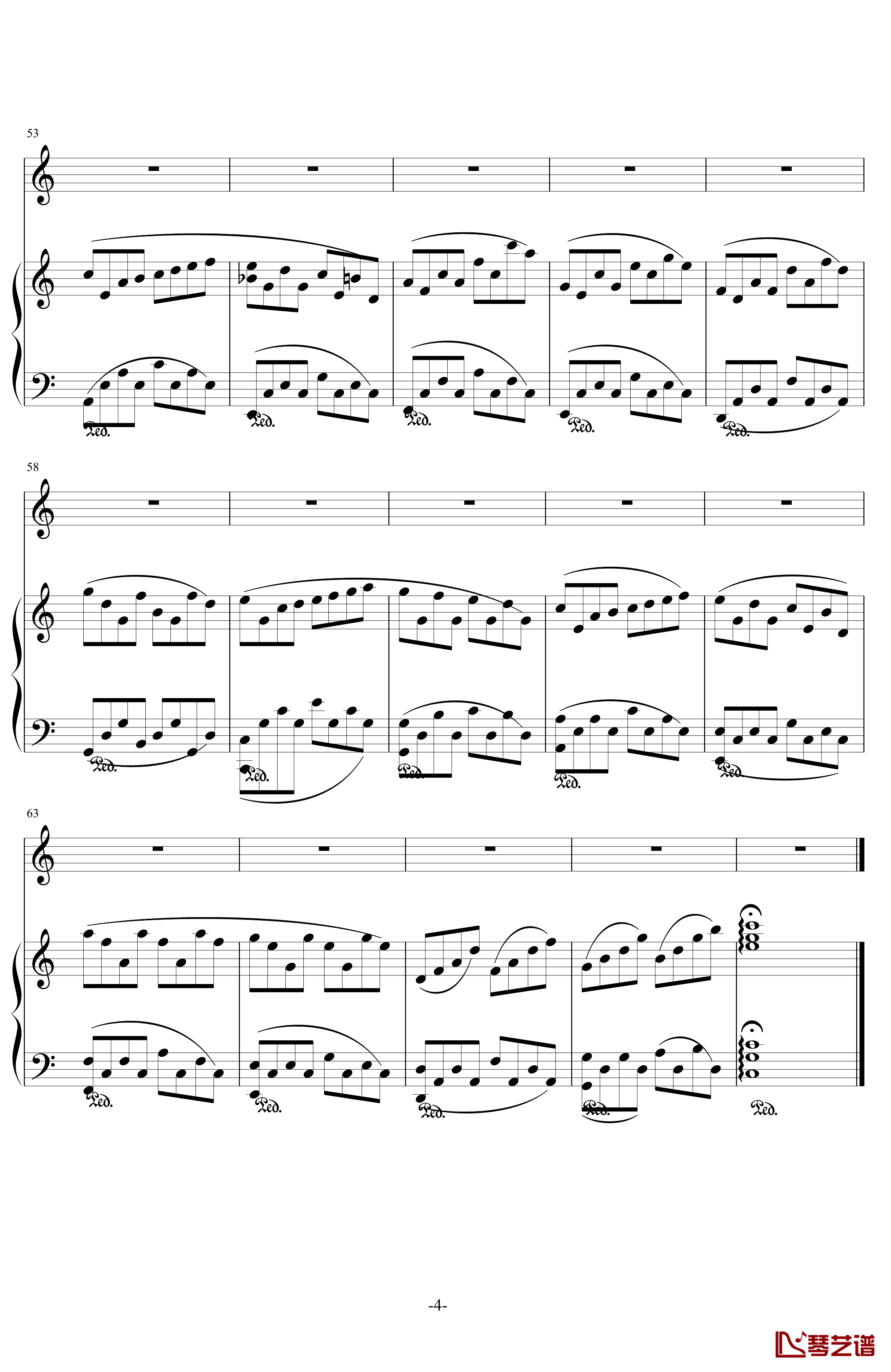 The quiet snow钢琴谱-gdxx52204