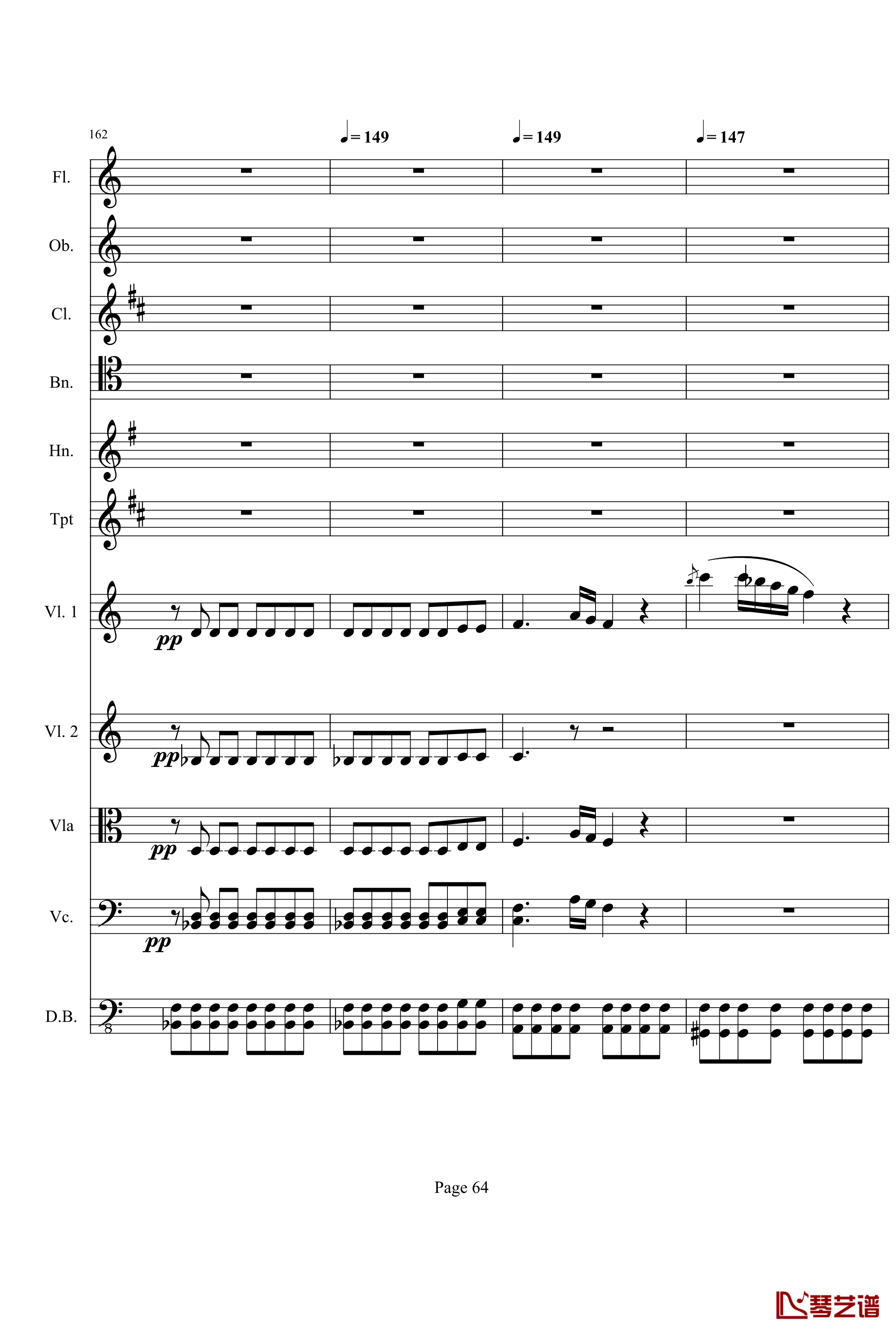 奏鸣曲之交响钢琴谱-第21首-Ⅰ-贝多芬-beethoven64