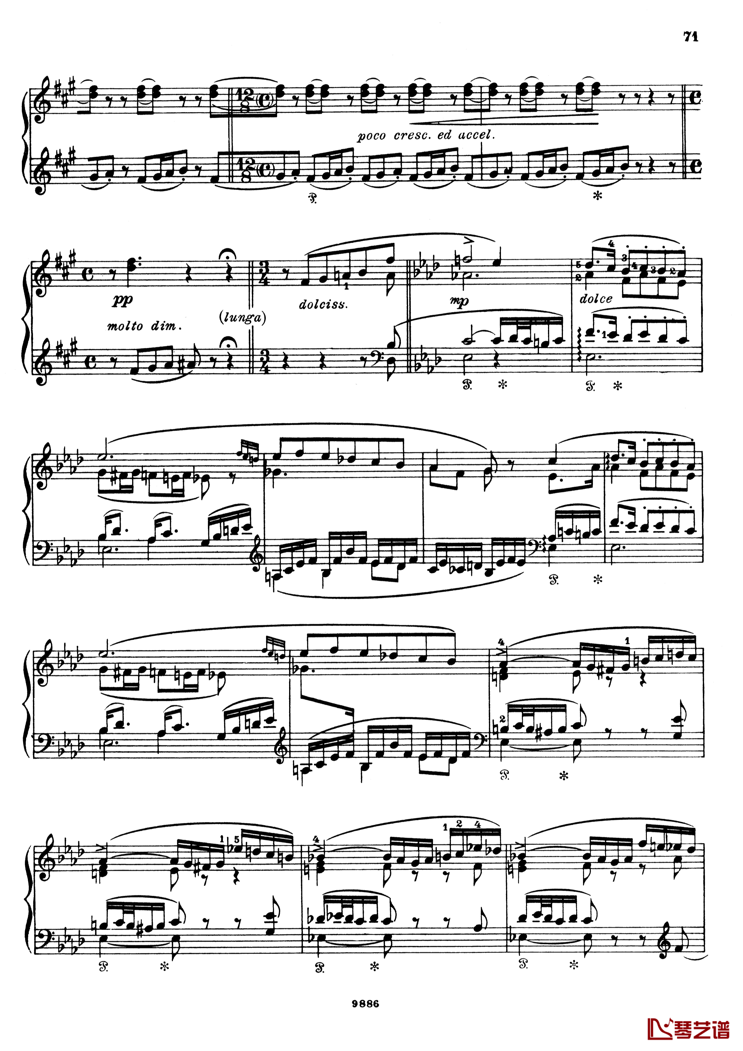 浮士德交响曲 S.108 第二乐章钢琴谱-李斯特4